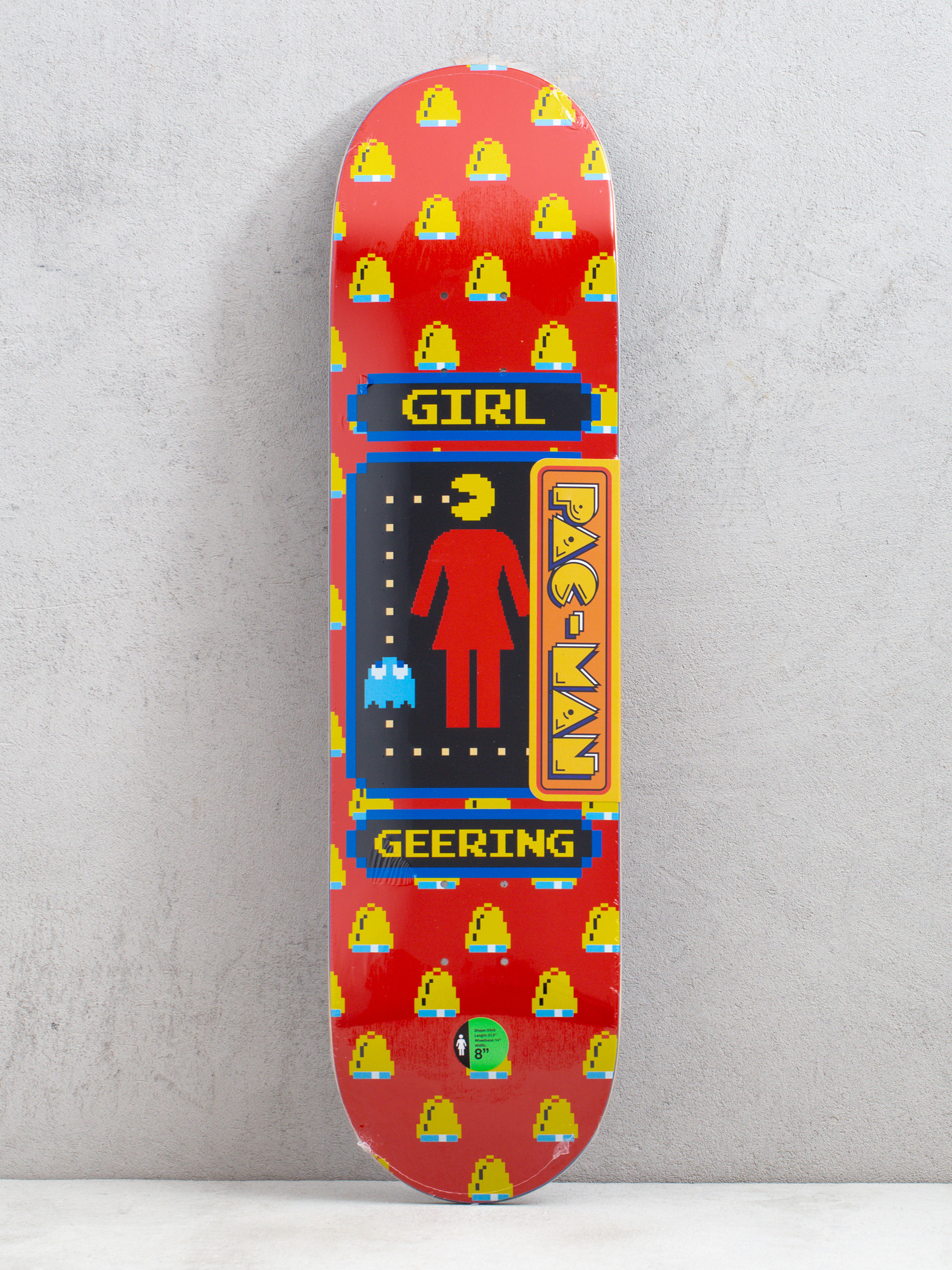 Deska Girl Skateboard Geering Pac Man (red)