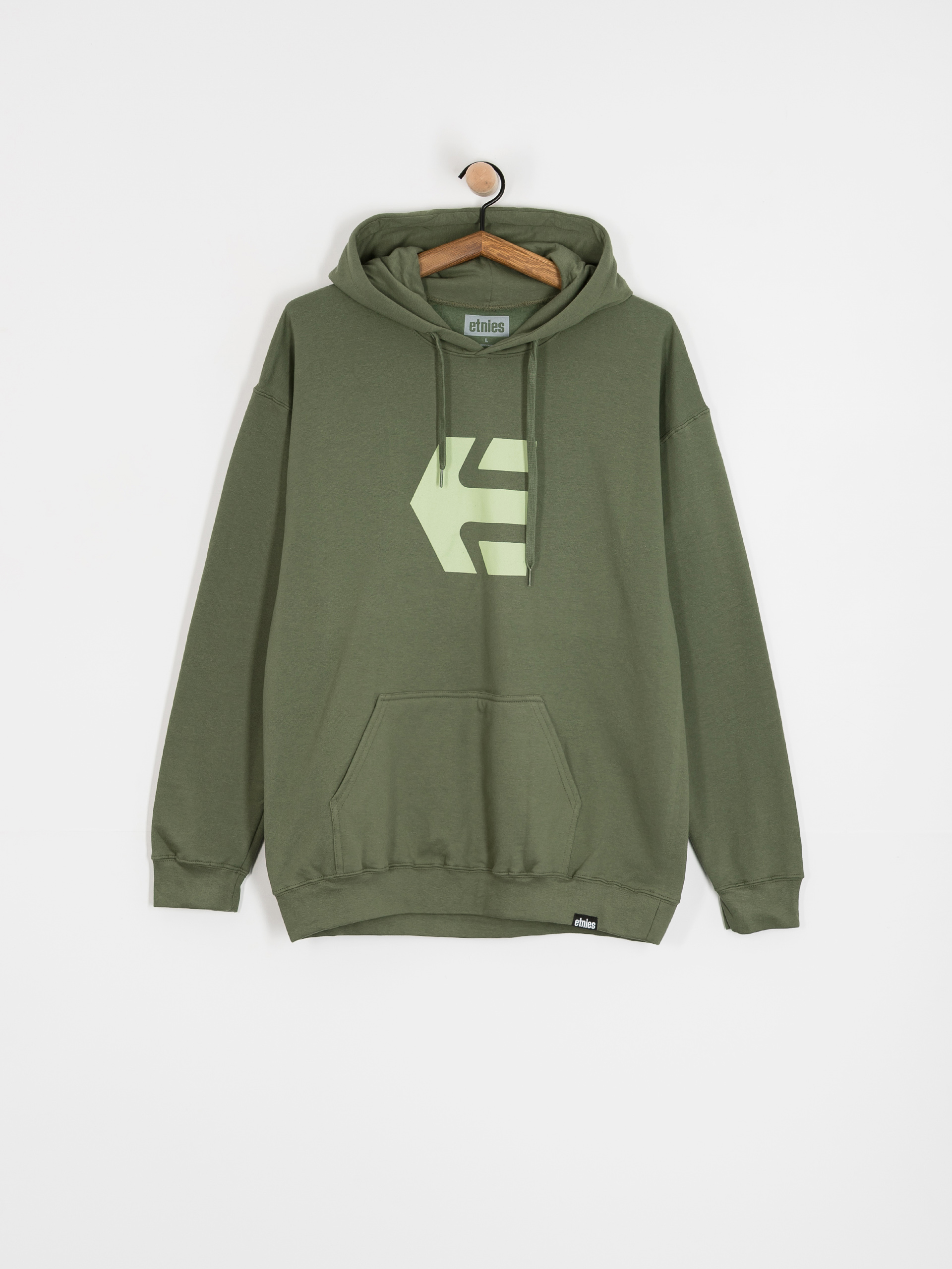 Mikina s kapucí Etnies Classic Icon HD (olive)