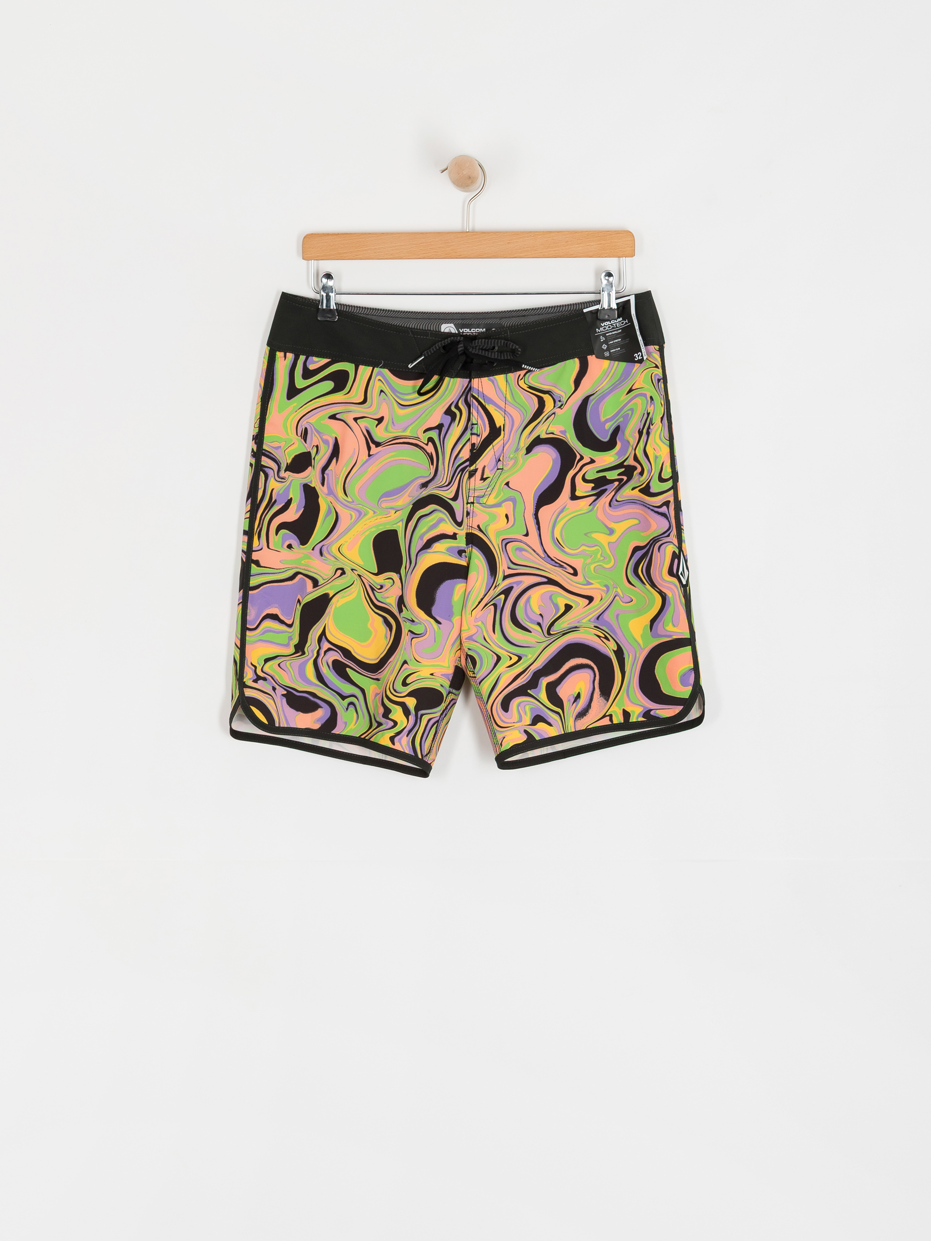 Plážové kraťasy Volcom Infuse Scallop Mod 19 (steel purple)