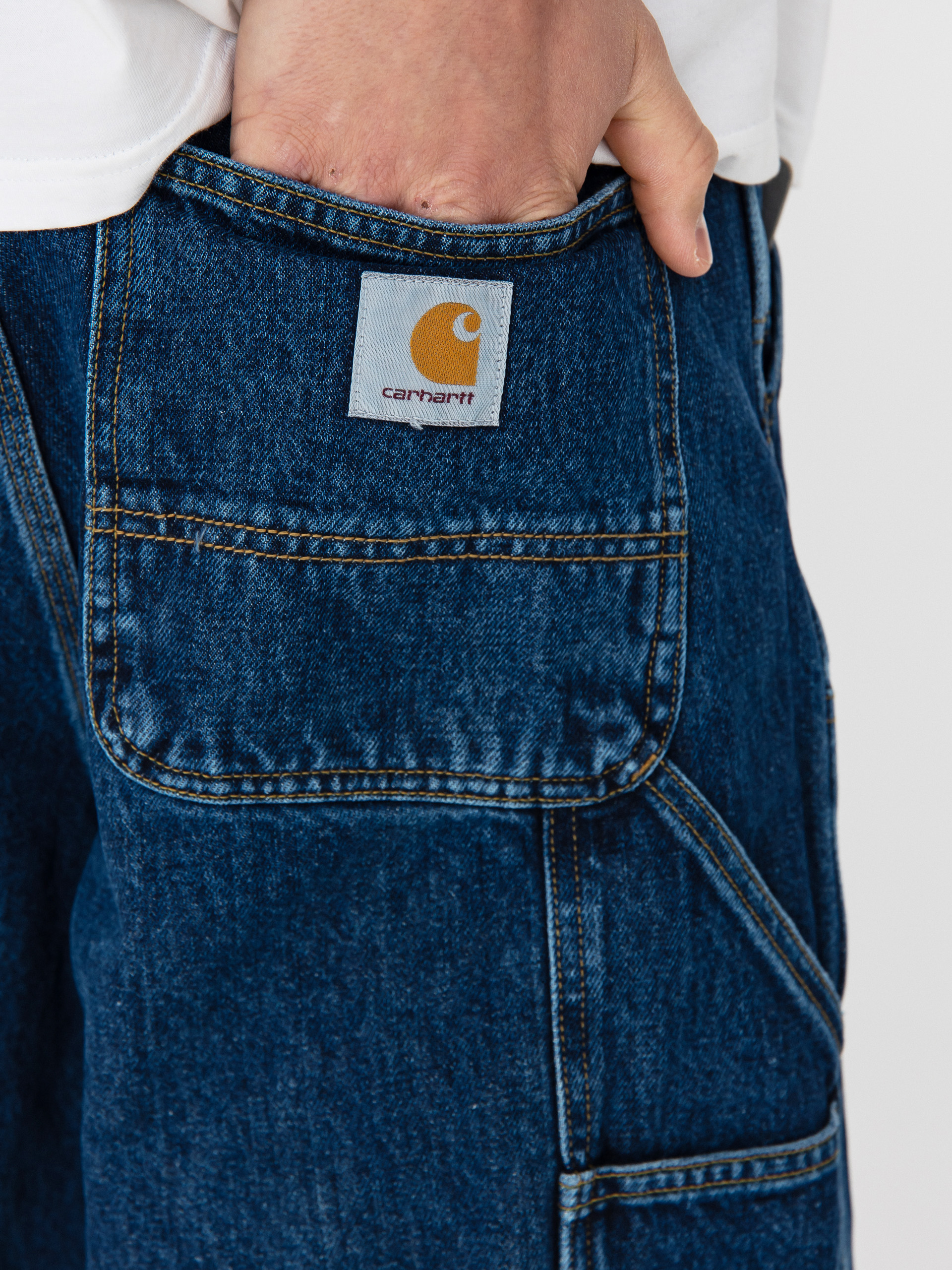 Kraťasy Carhartt WIP Double Knee (blue)