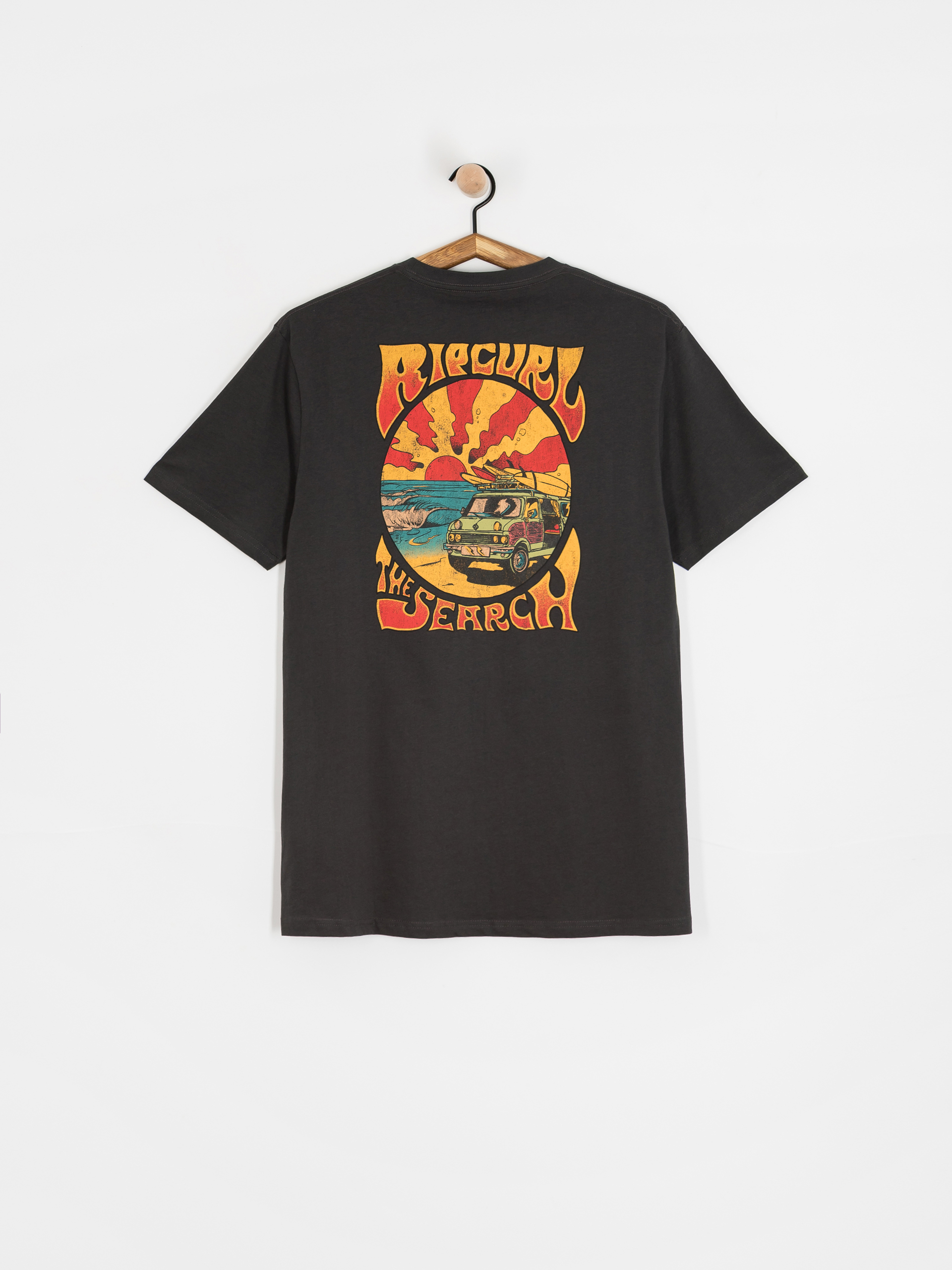 Tričko Rip Curl Keep On Trucking (washed black)