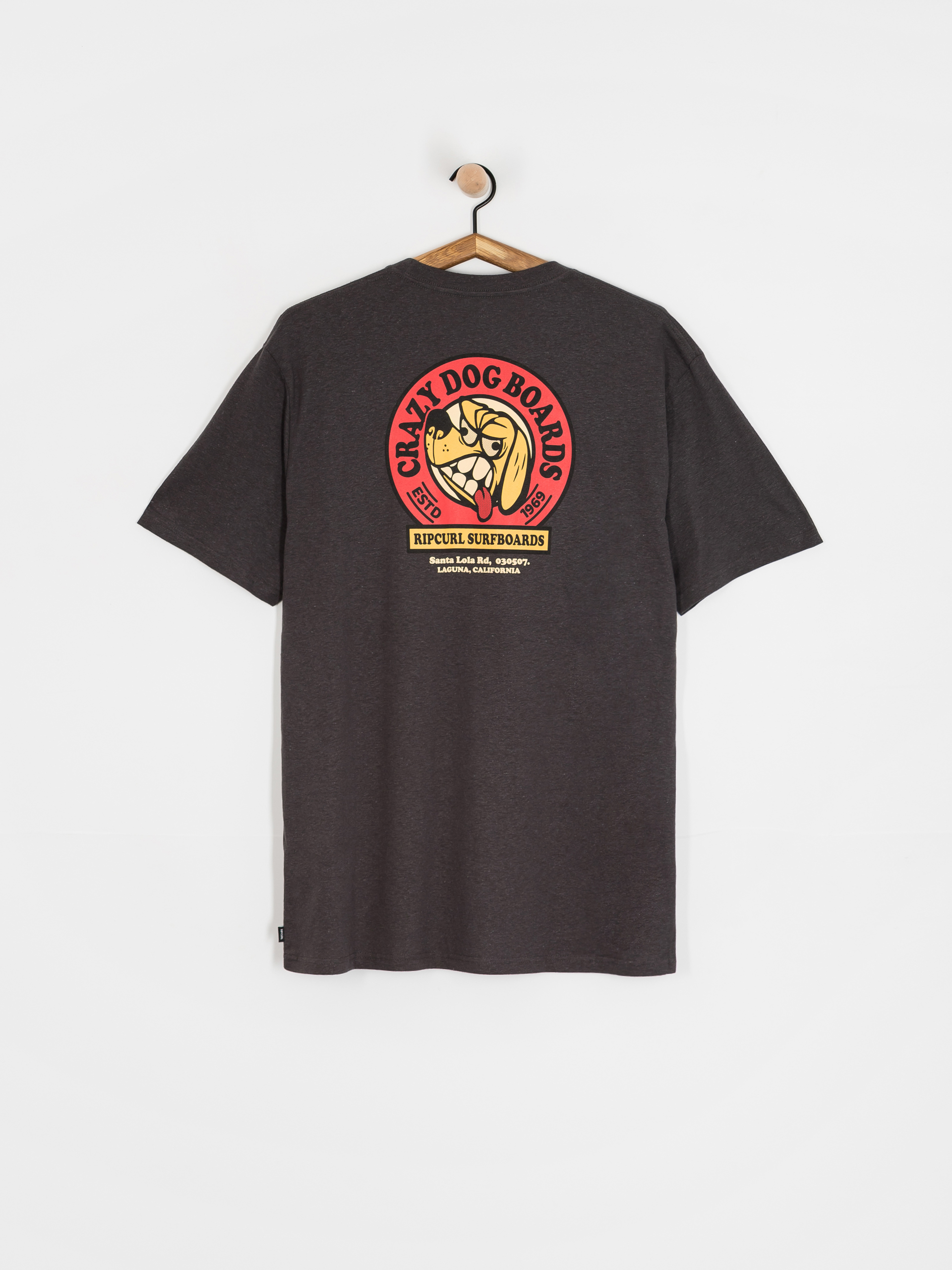 Tričko Rip Curl Shaper Address (washed black)