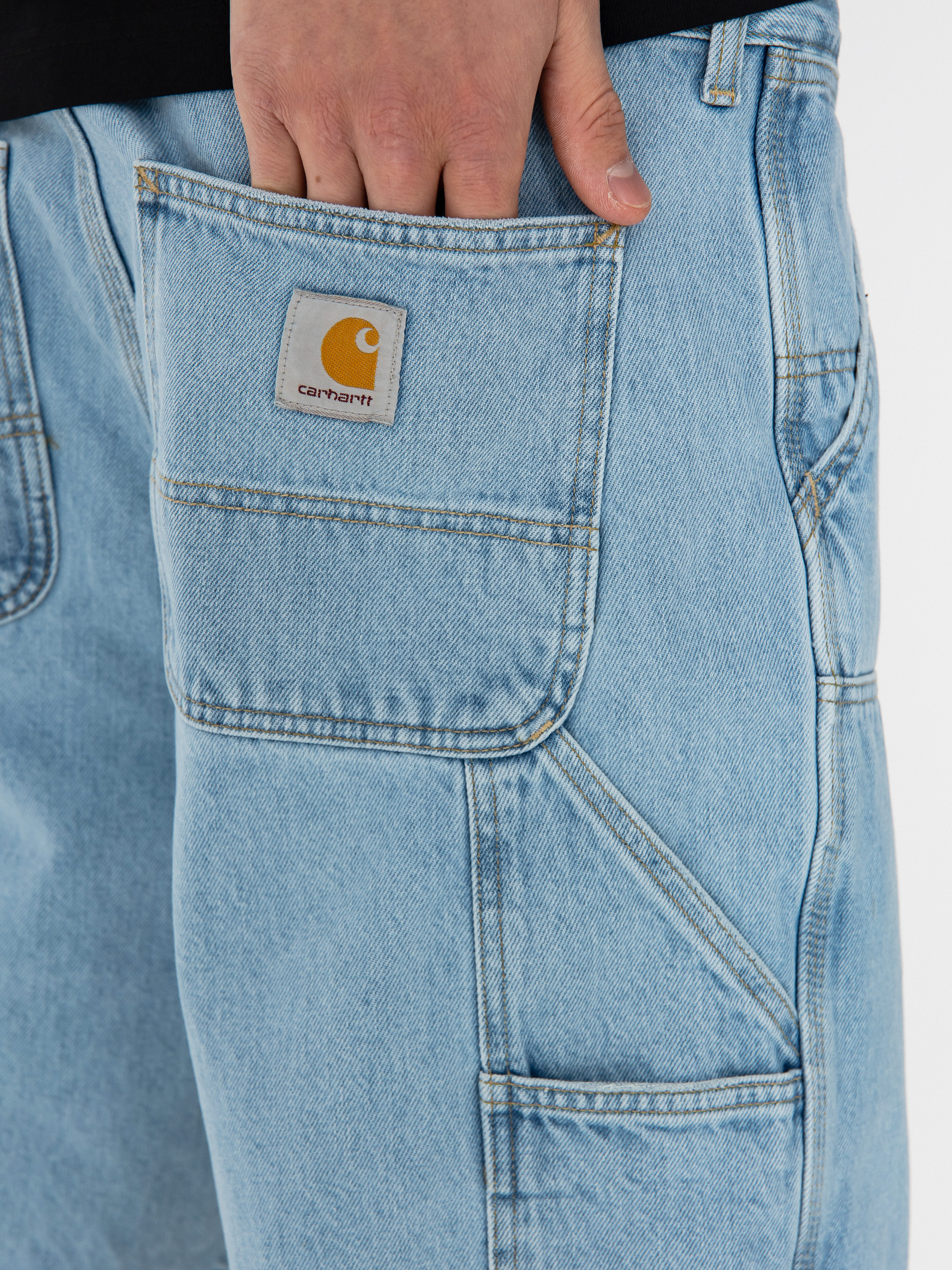 Kraťasy Carhartt WIP Double Knee (blue)