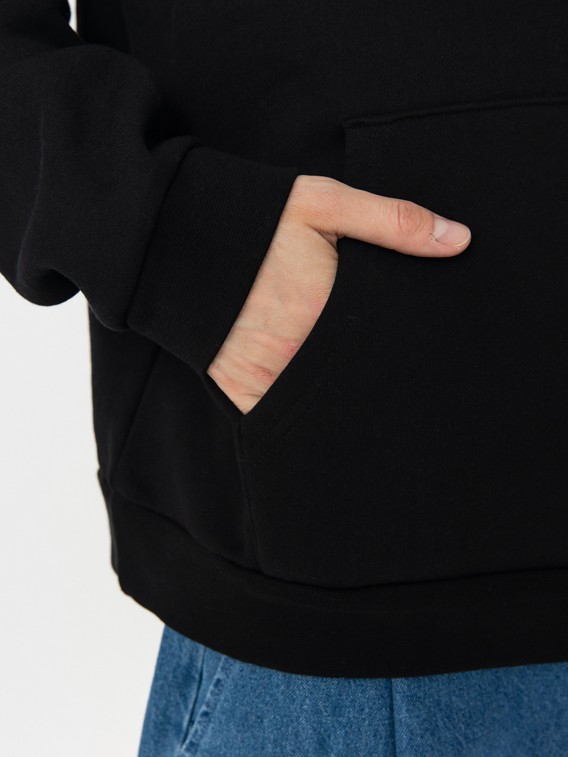 Mikina s kapucí OBEY New Visions Extra Heavy HD (black)