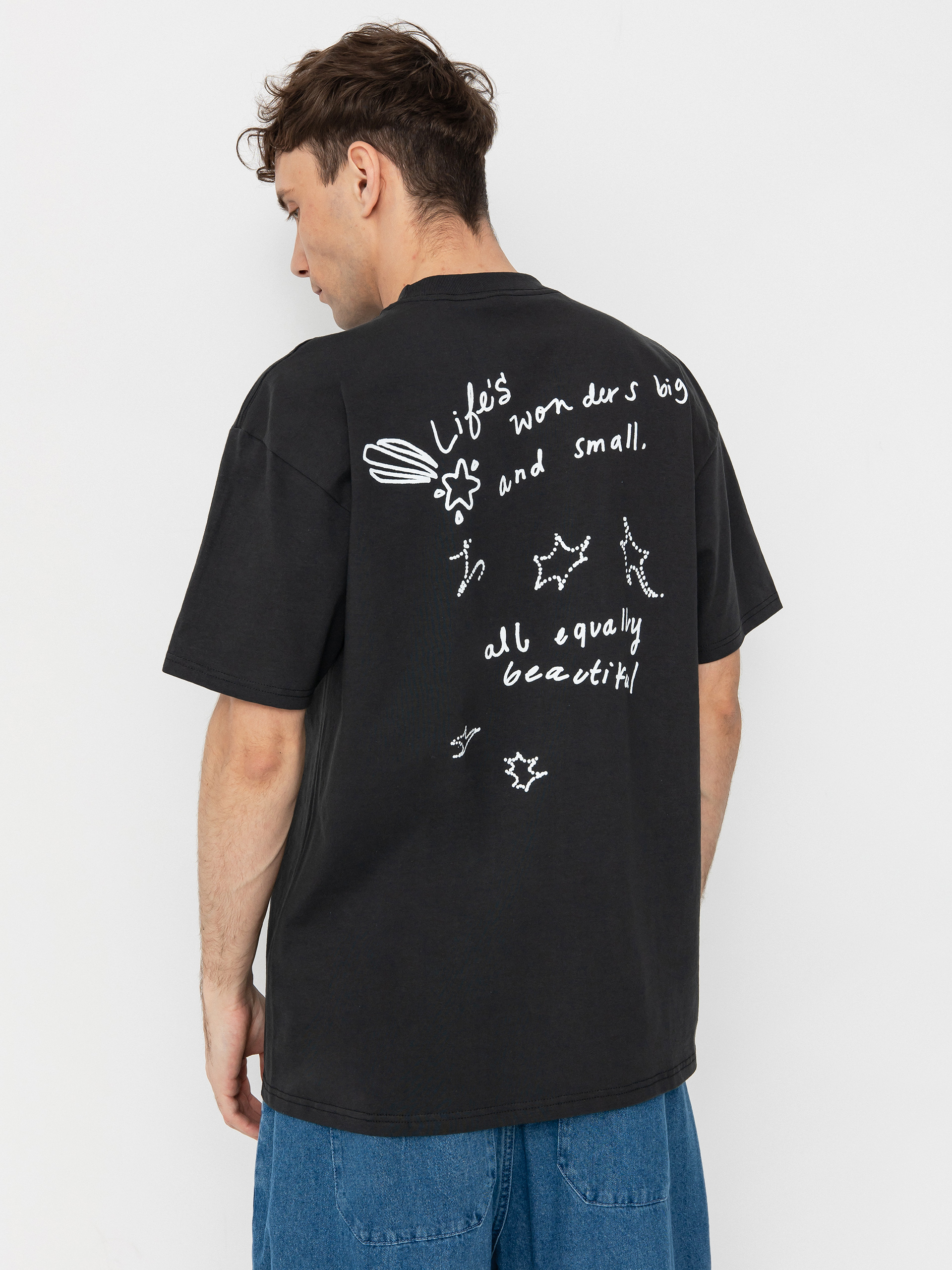 Tričko OBEY Welcome To Paradise (vintage black)