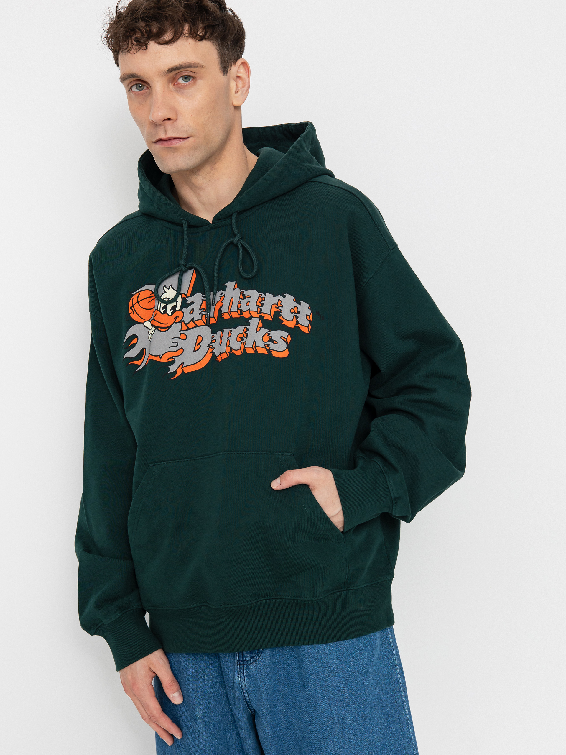 Mikina s kapucí Carhartt WIP Flaming Ducks HD