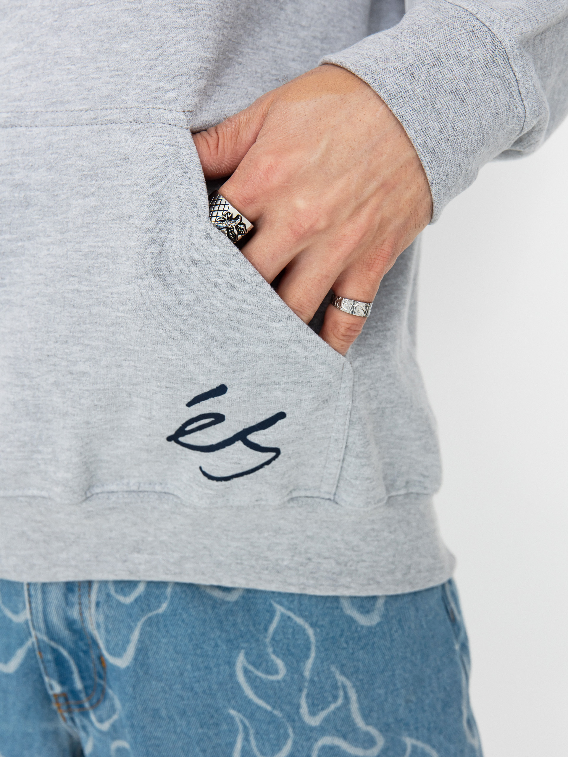 Mikina s kapucí eS 95 HD (grey heather)