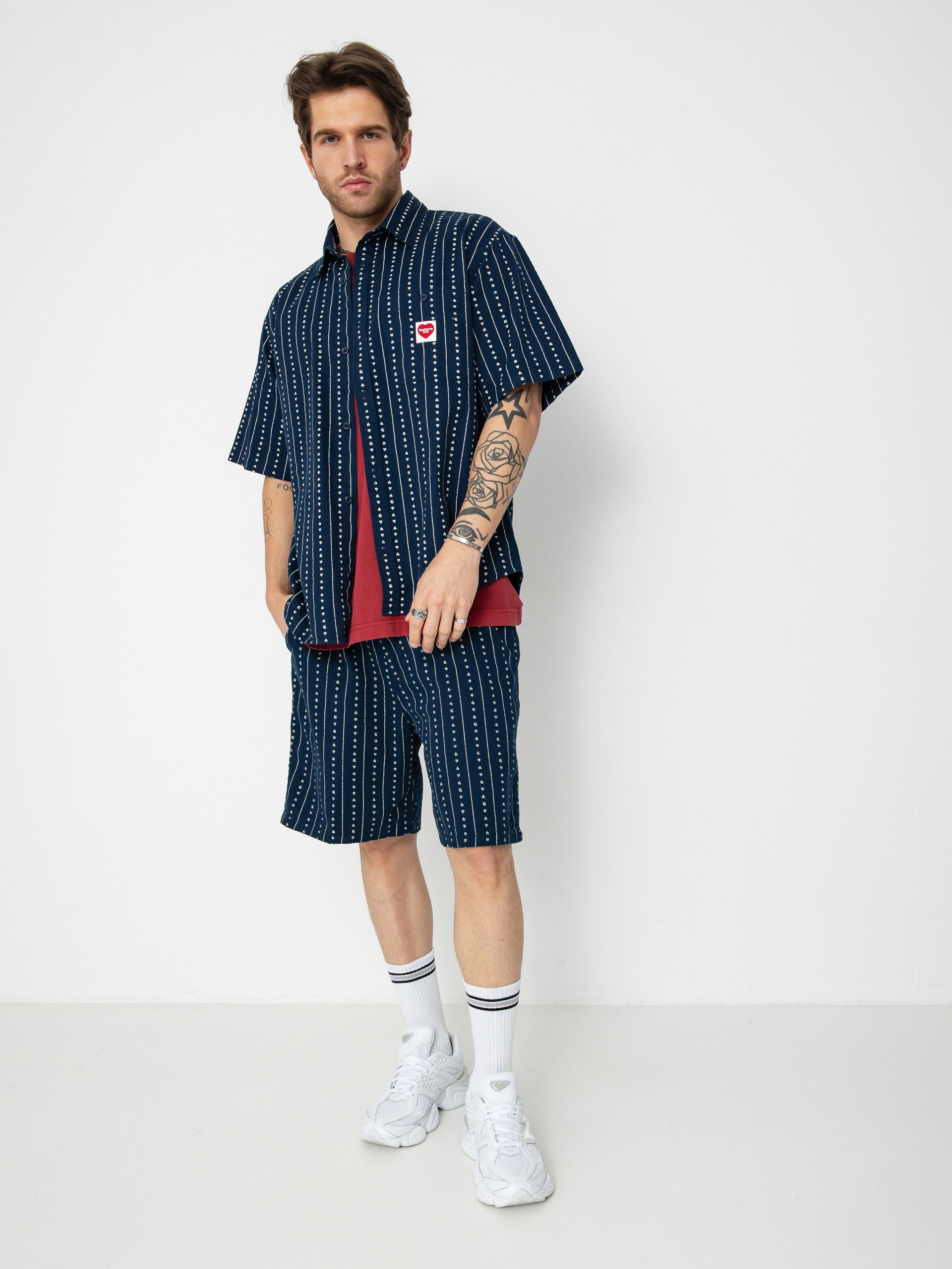 Kou0161ile Carhartt WIP Drewe (heart c pinstripe/ink/natural)