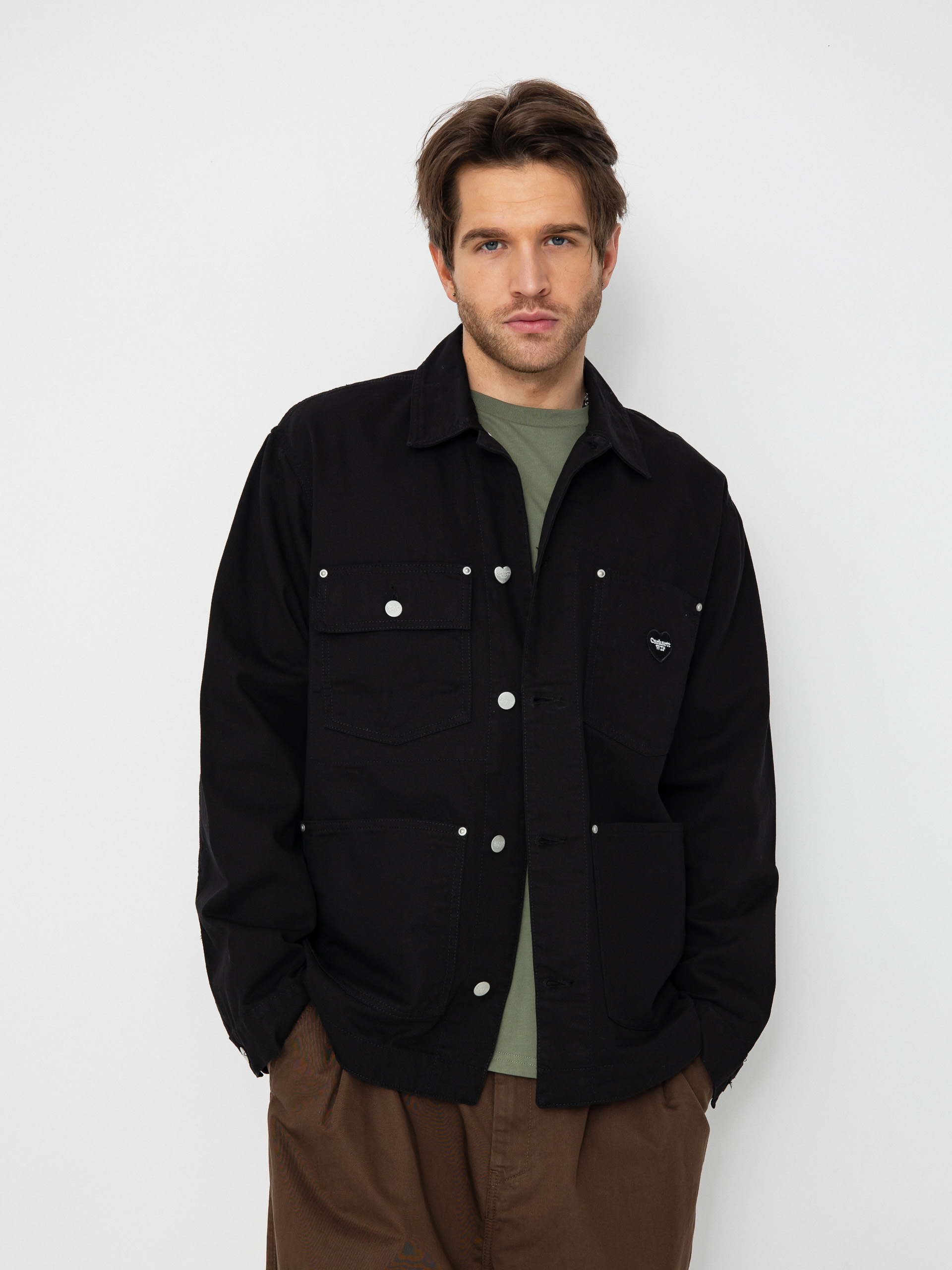 Bunda Carhartt WIP Drewe Chore Coat (black)