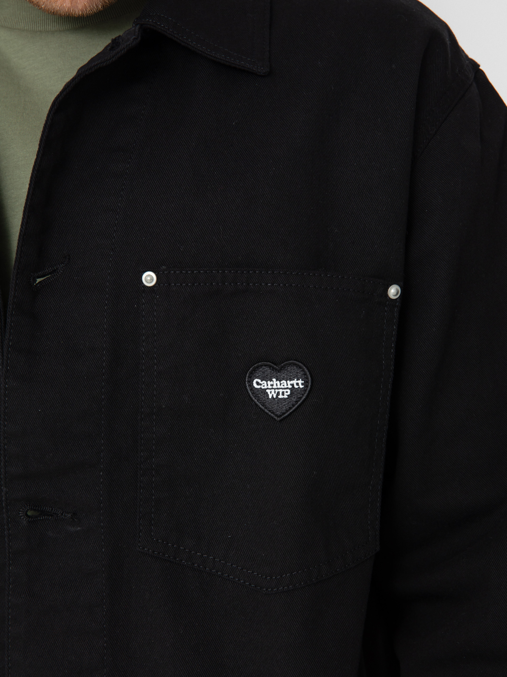 Bunda Carhartt WIP Drewe Chore Coat (black)