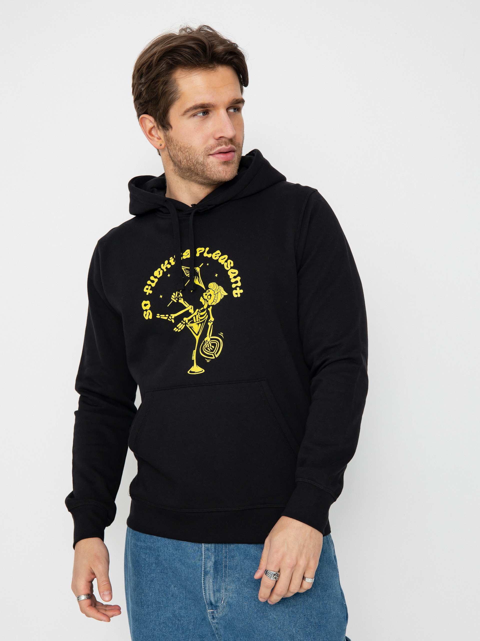 Mikina s kapucí Iriedaily Zwille HD (black)