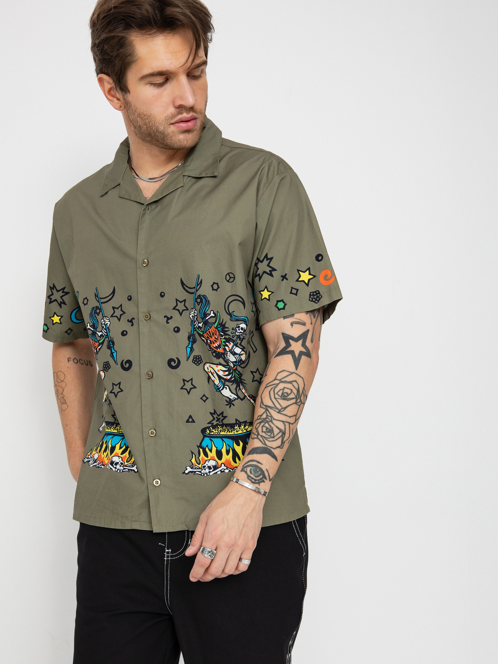 Košile Santa Cruz Salba Resurrection (uniform green)