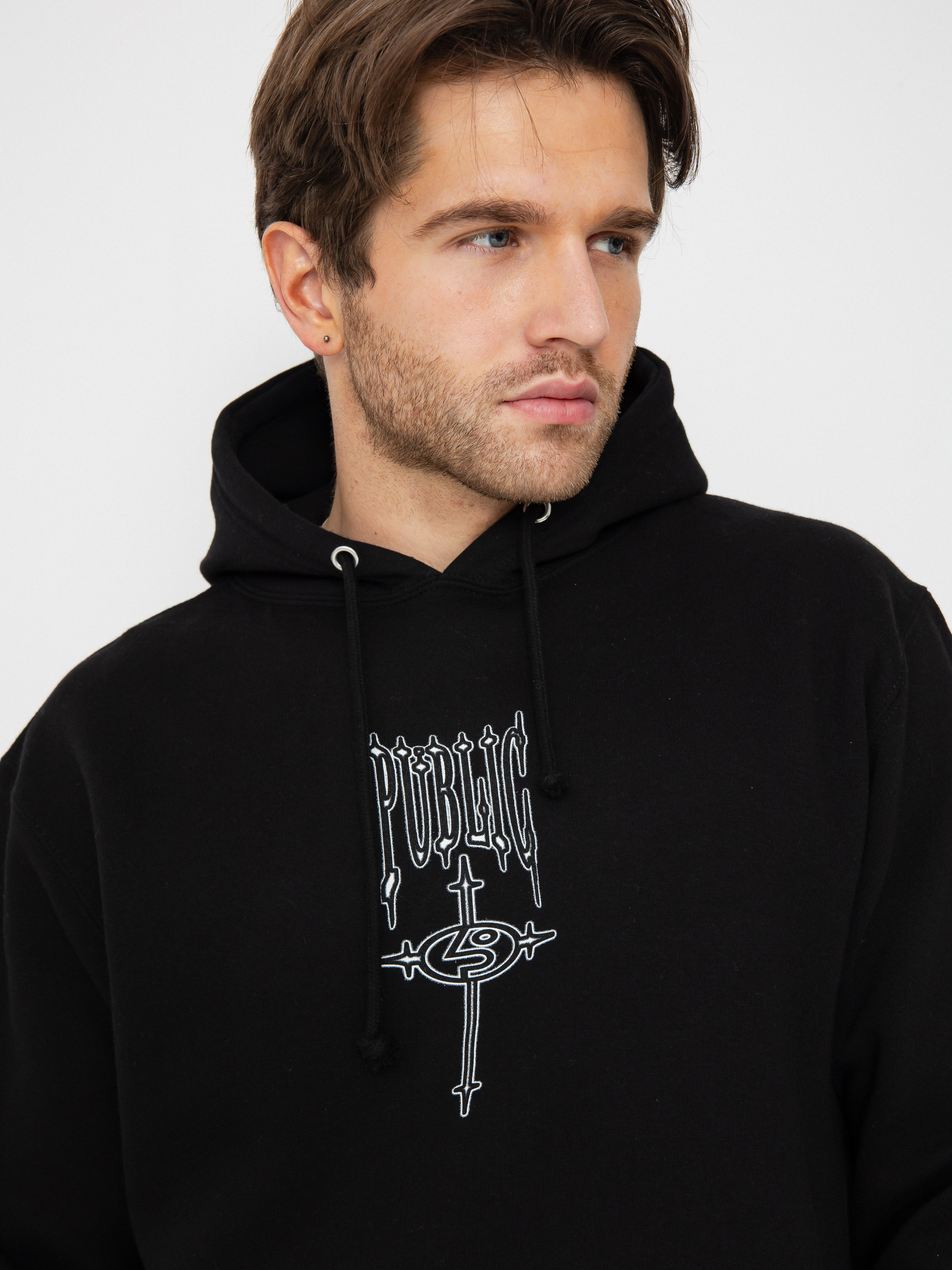 Mikina s kapucí Public Dispute HD (back)