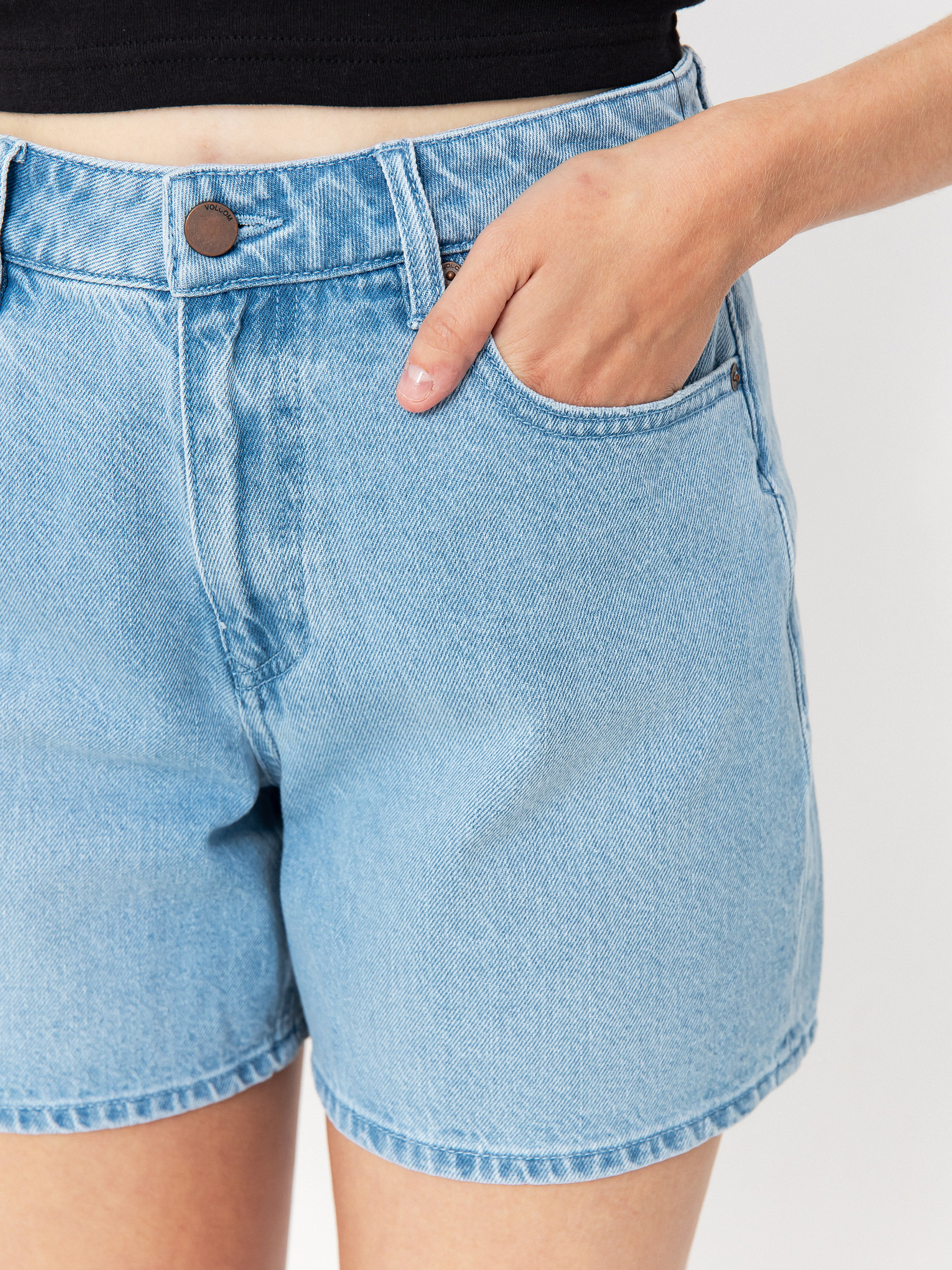 Kraťasy Volcom Stoned Bf Wmn (blue bird)