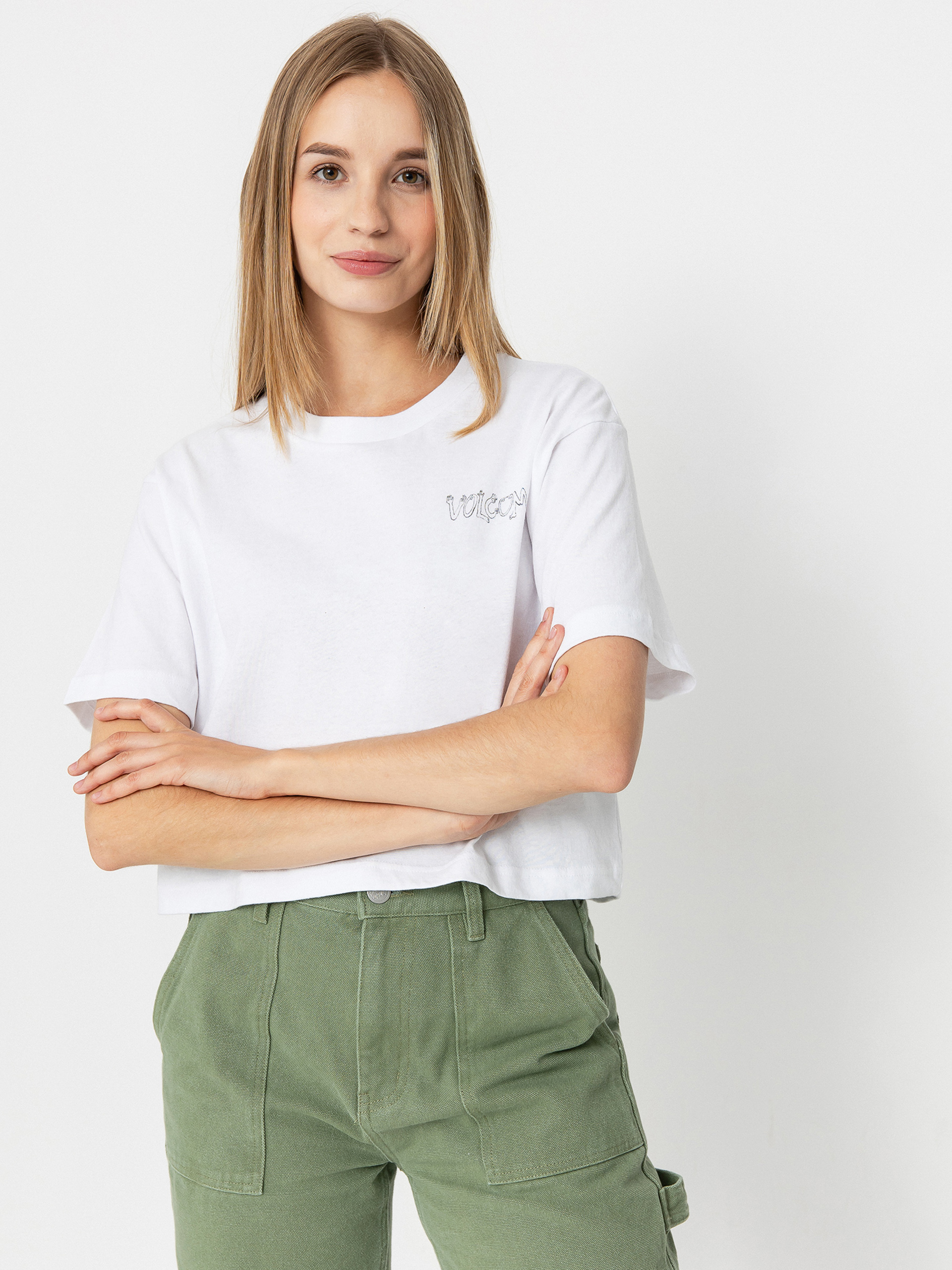 Tričko Volcom Drumstone Wmn (white)