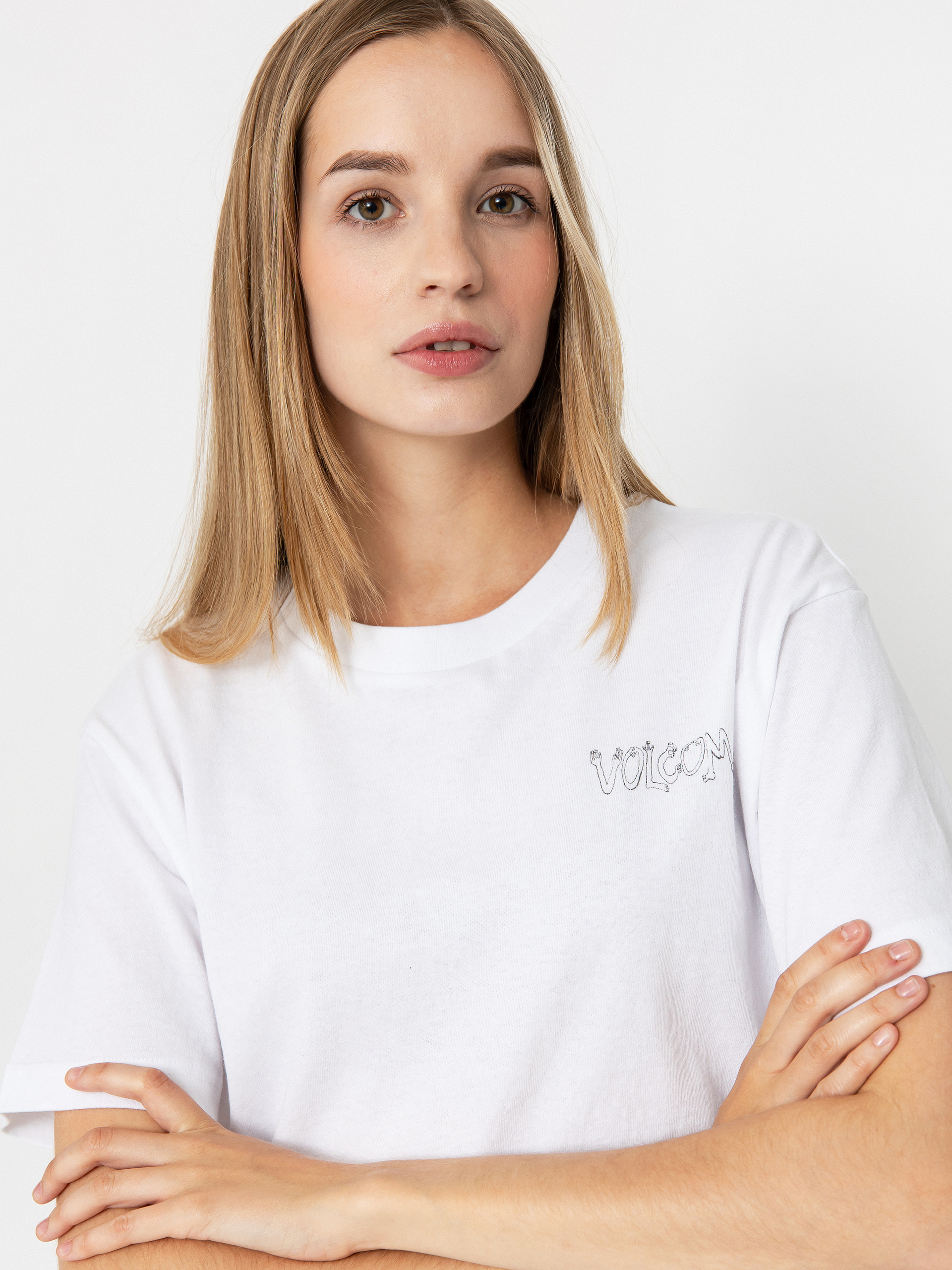 Tričko Volcom Drumstone Wmn (white)