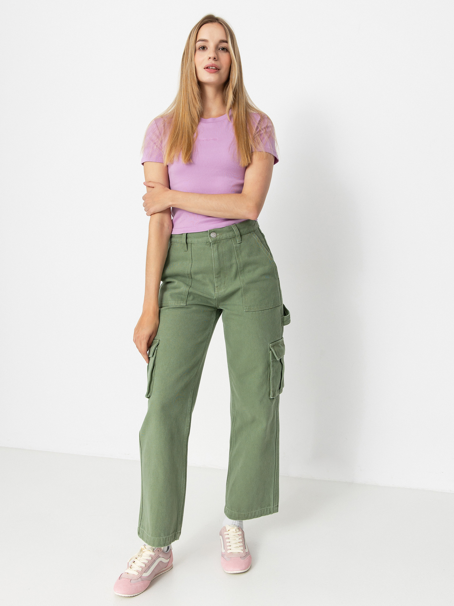 Tričko Volcom Volcomstone Crop Wmn (iris purple)