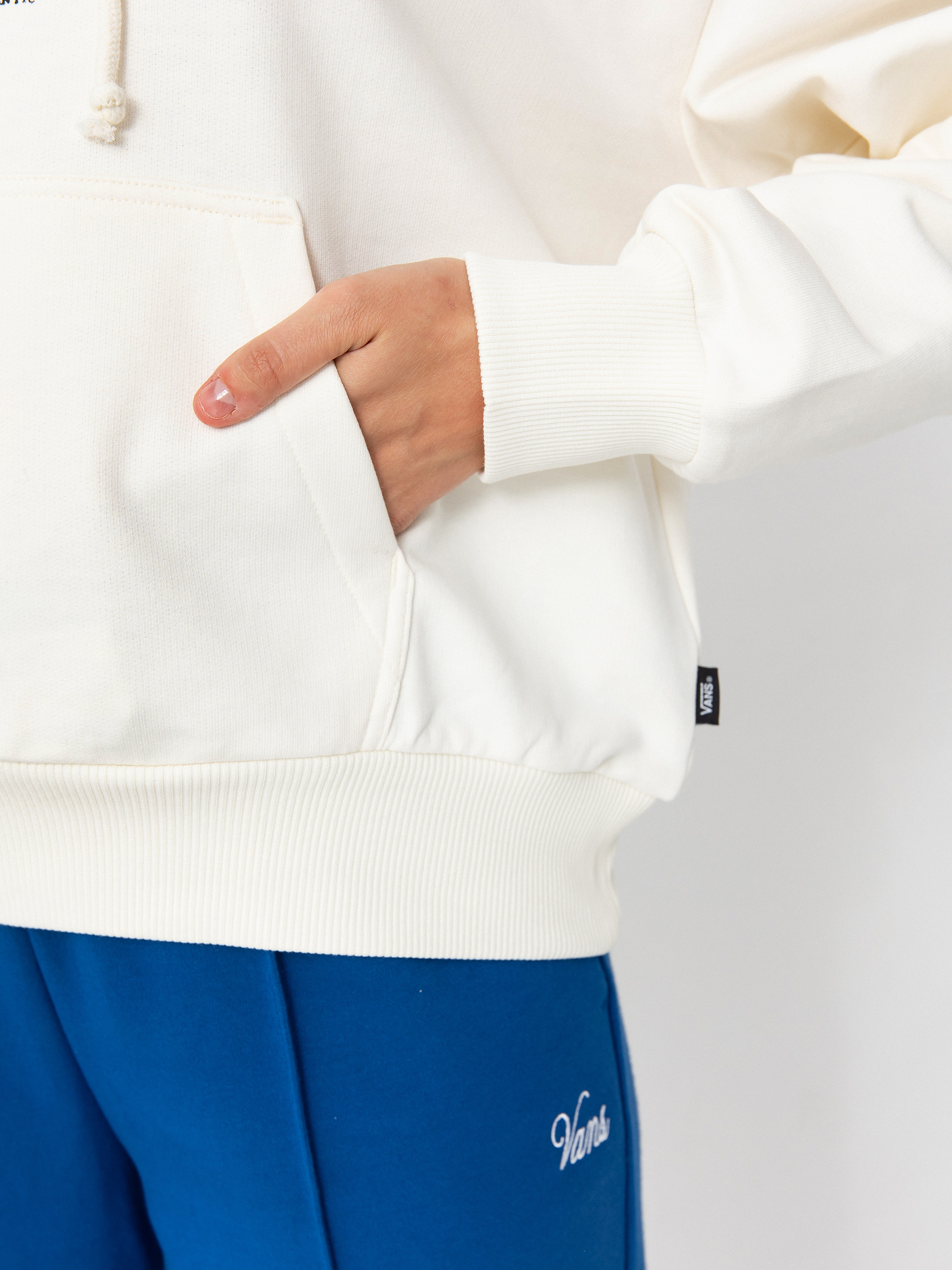 Mikina s kapucí Vans Cosmic Ray Retro Fit HD Wmn (marshmallow)