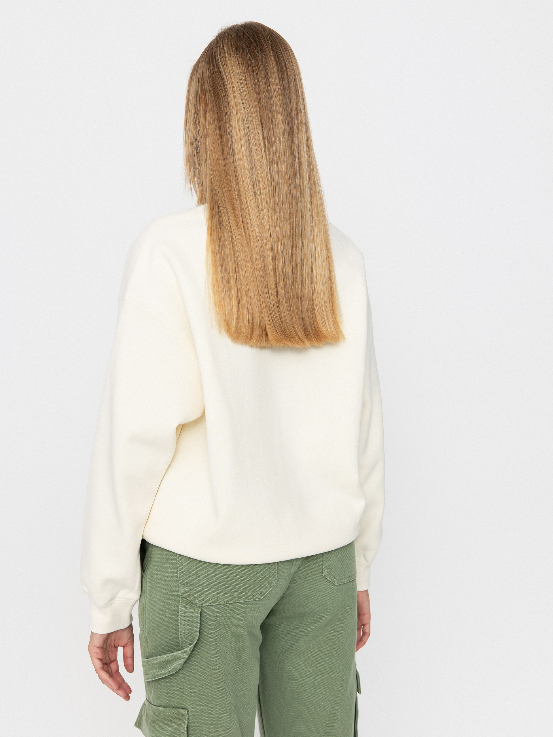 Mikina OBEY Int Crew (unbleached)