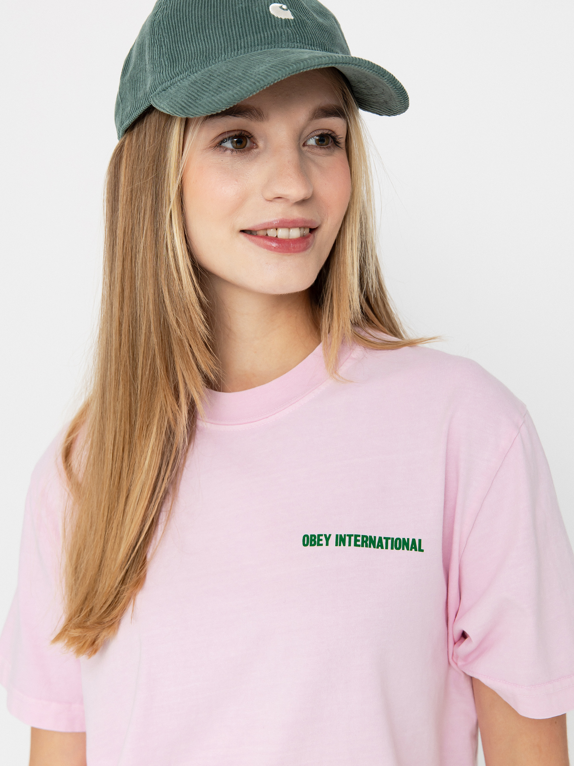 Tričko OBEY International Cities Wmn (pigment cradle pink)