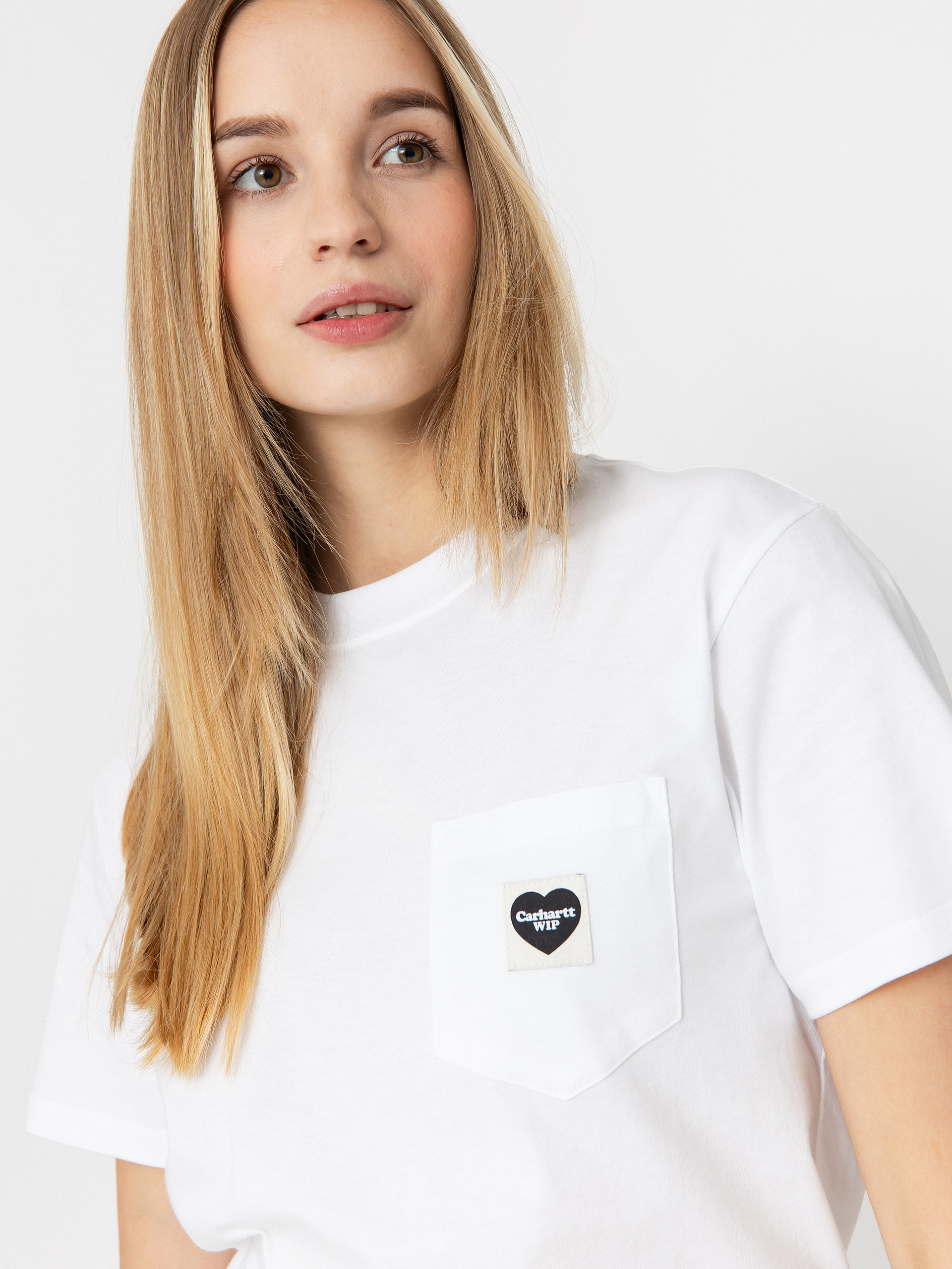 Tričko Carhartt WIP Pocket Heart Wmn (white/black)
