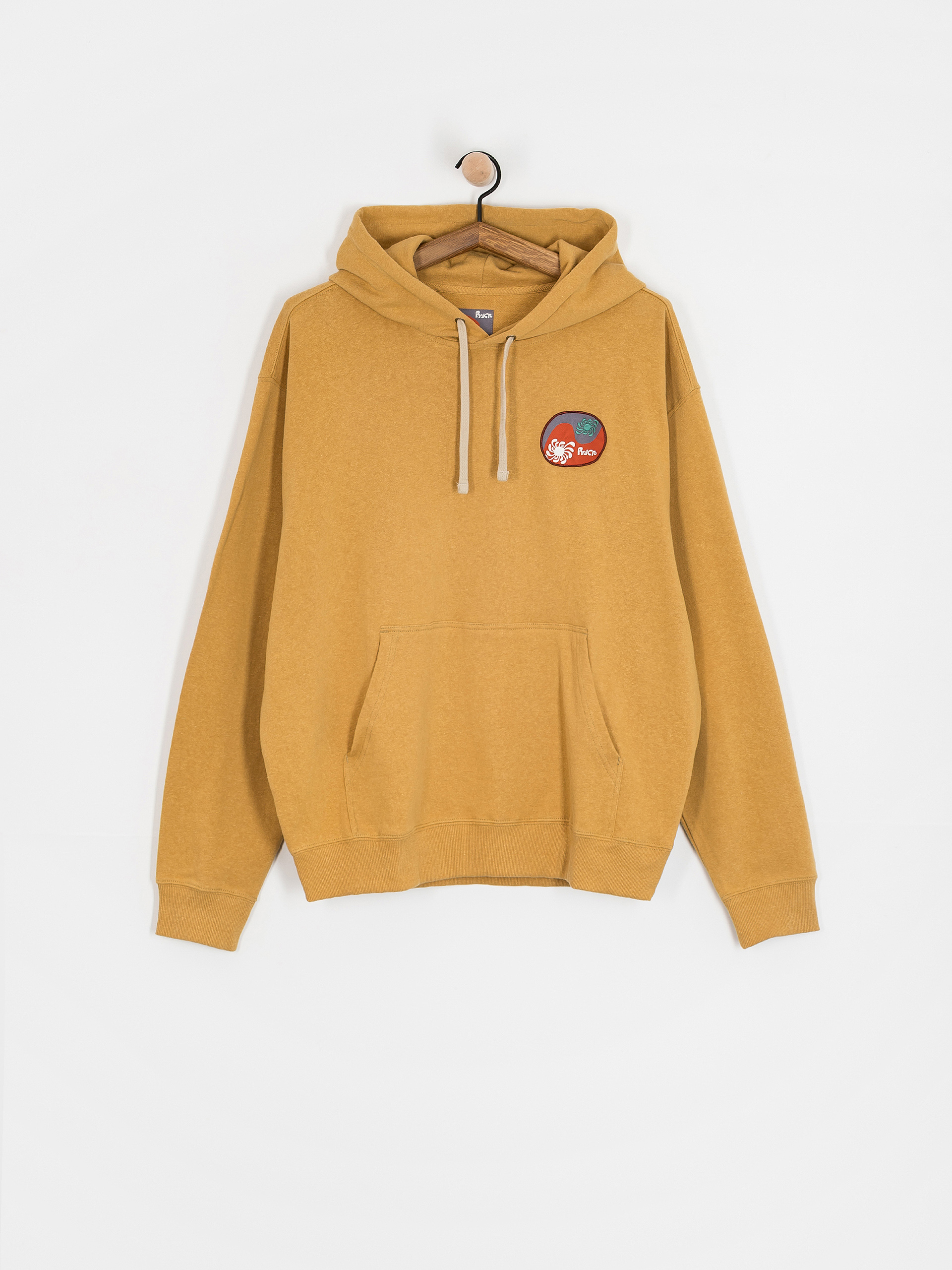 Mikina s kapucí RVCA La Wave HD (ochre)