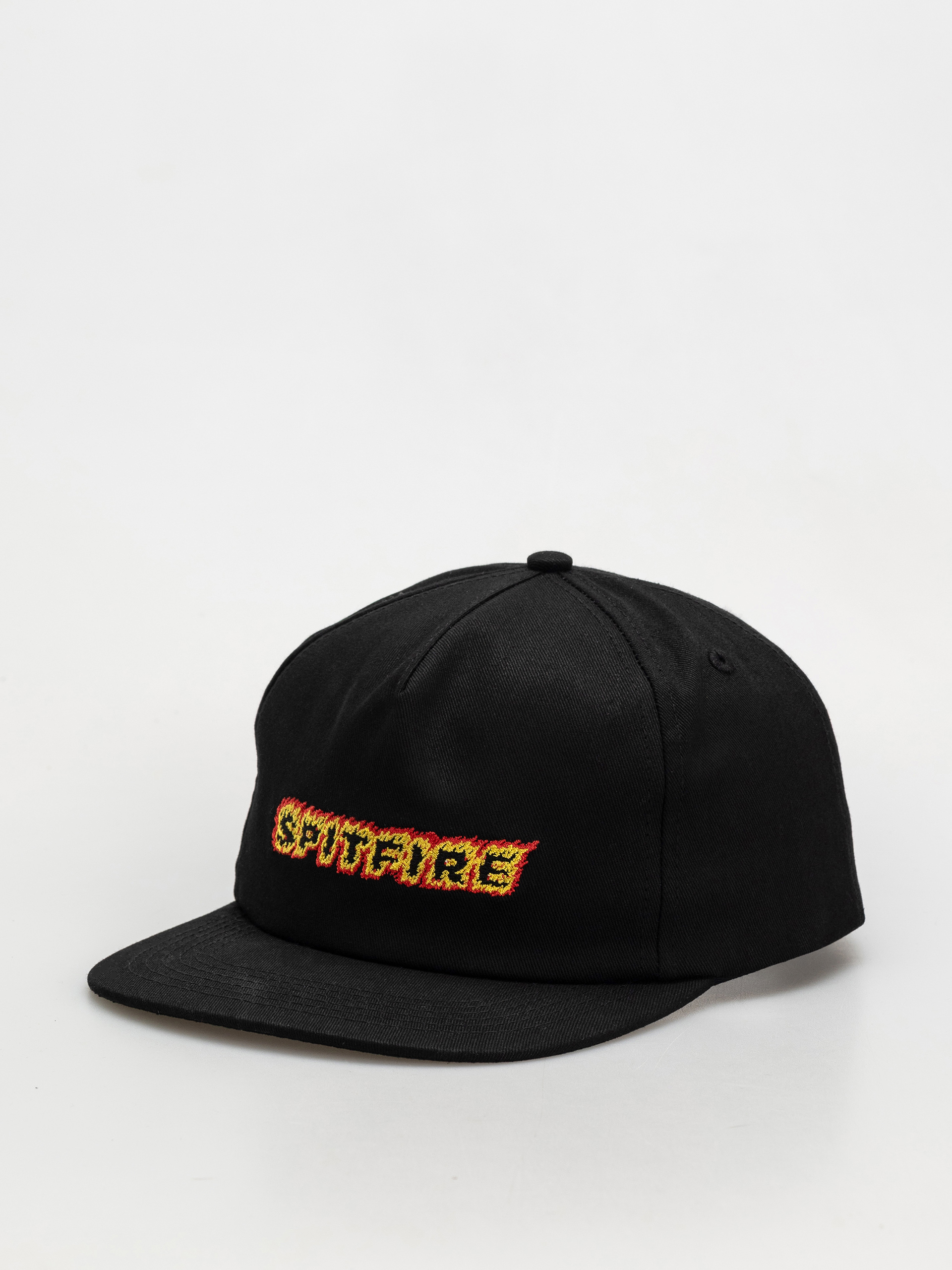 Kšiltovka  Spitfire Flames Script (black)