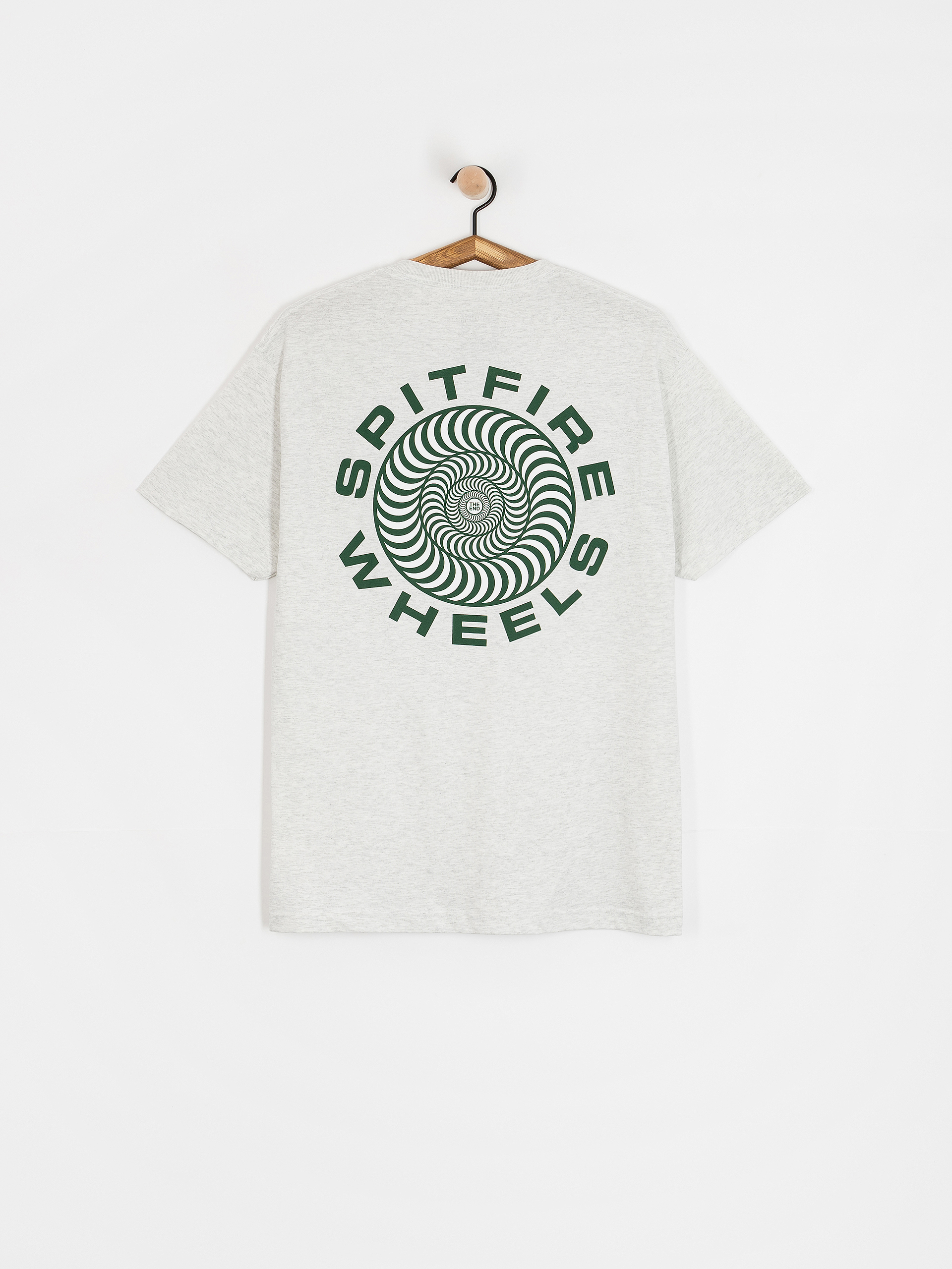Tričko Spitfire Classic 87 Swirl Fill (ash grey w/dark green&white prints)