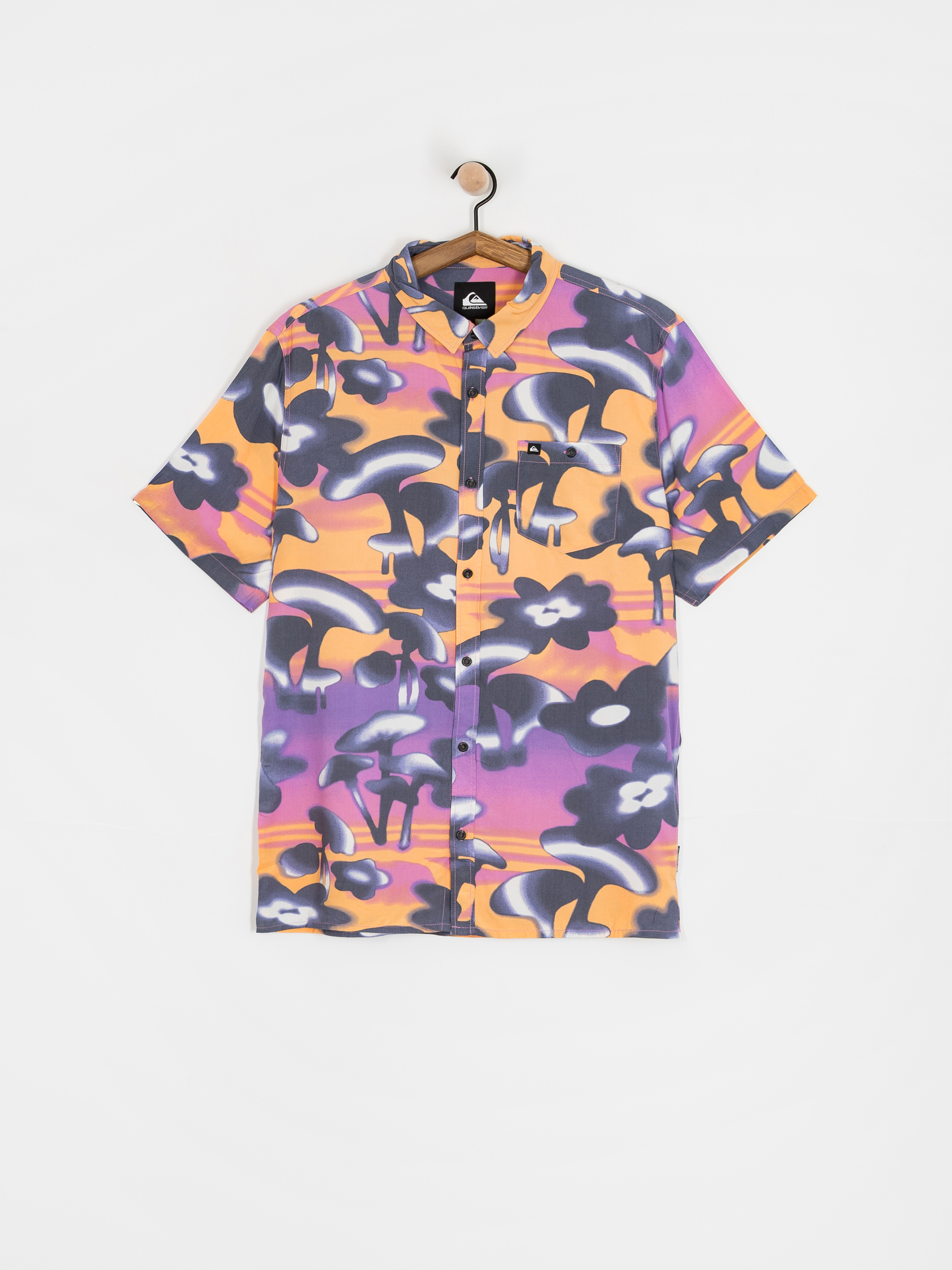 Košile Quiksilver Safe Paradise (vintage violet biophilia)