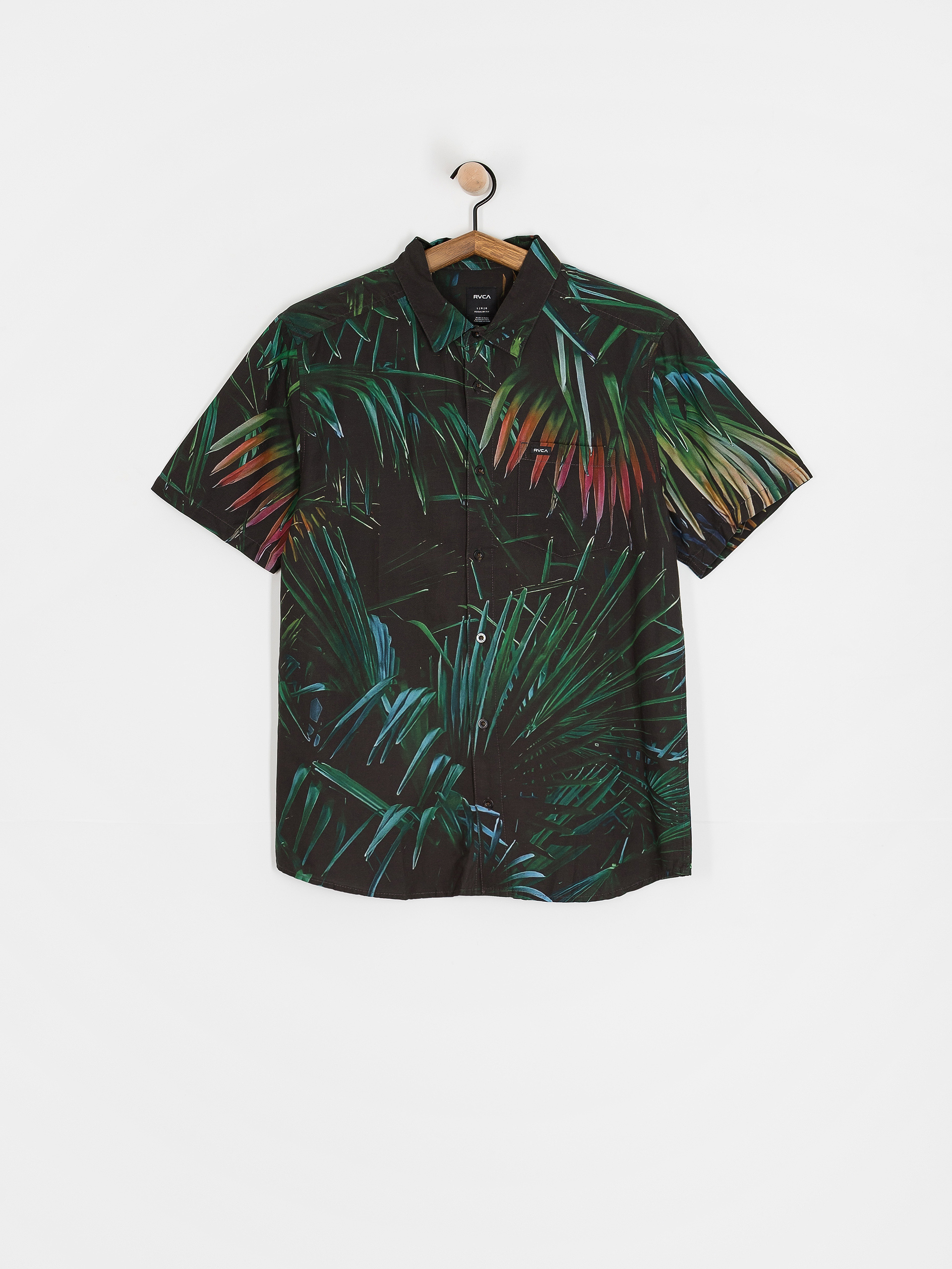 Košile RVCA Hawaii Palms (black)