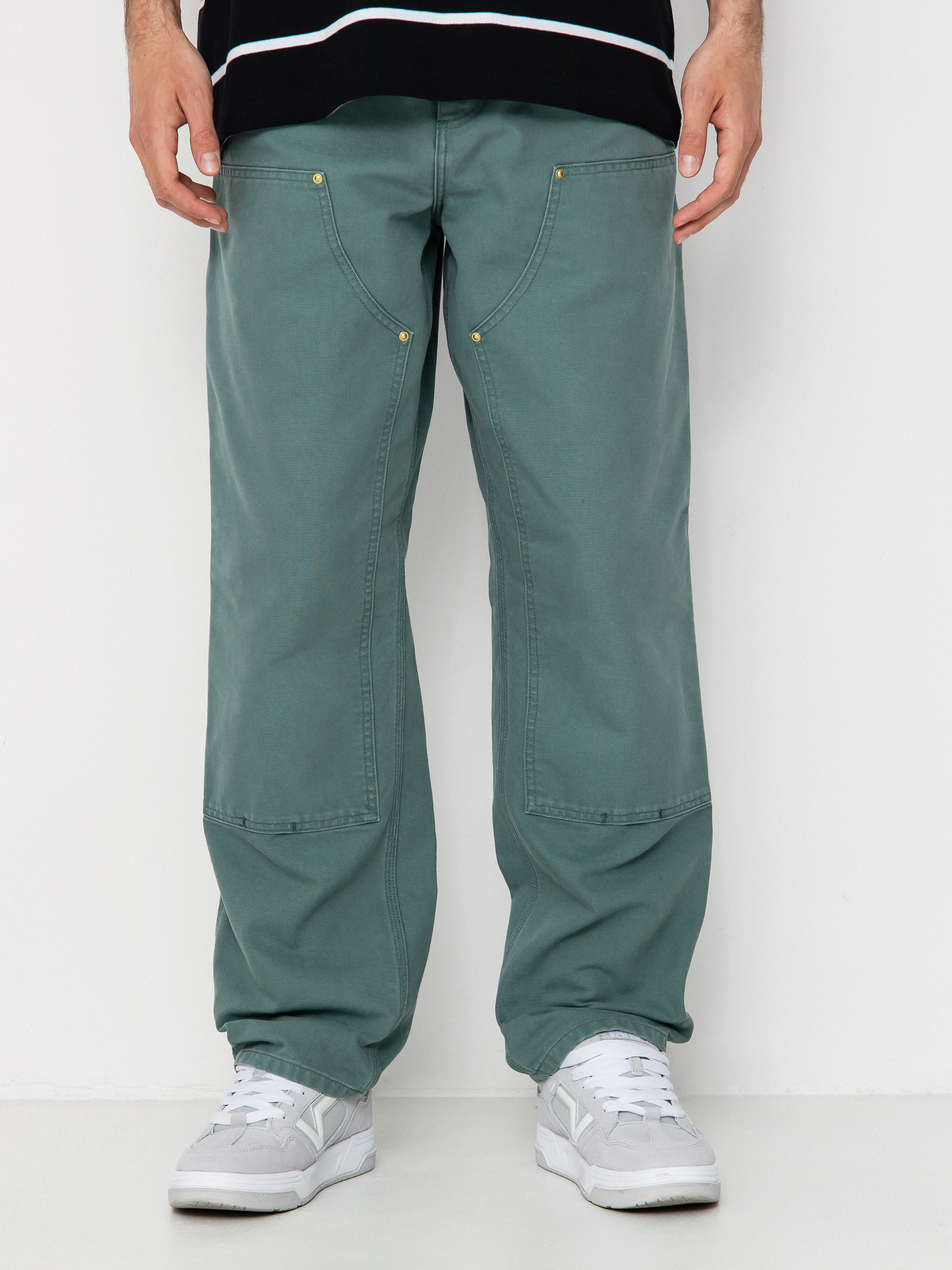 Kalhoty Carhartt WIP Double Knee (silver pine)