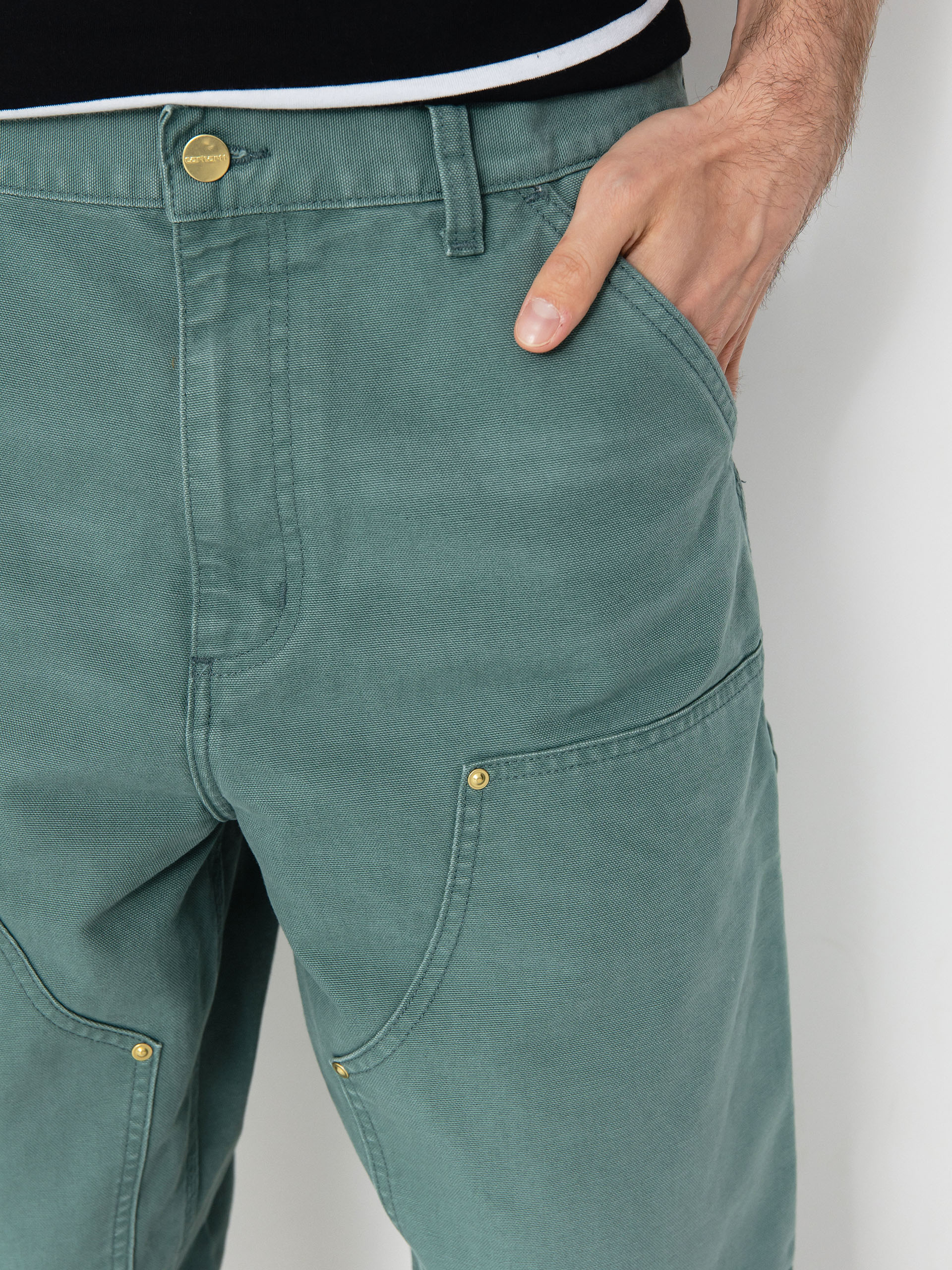 Kalhoty Carhartt WIP Double Knee (silver pine)