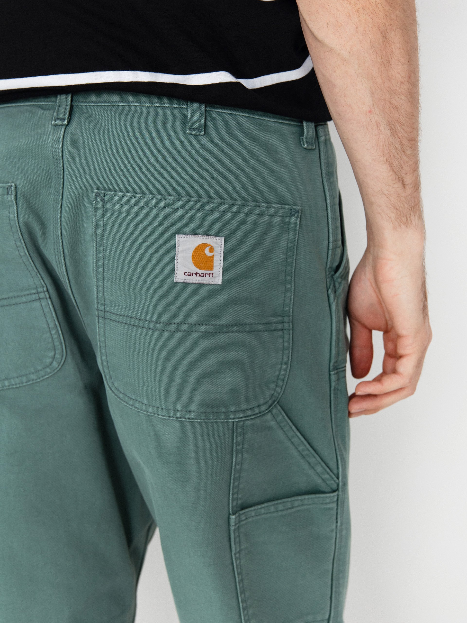 Kalhoty Carhartt WIP Double Knee (silver pine)
