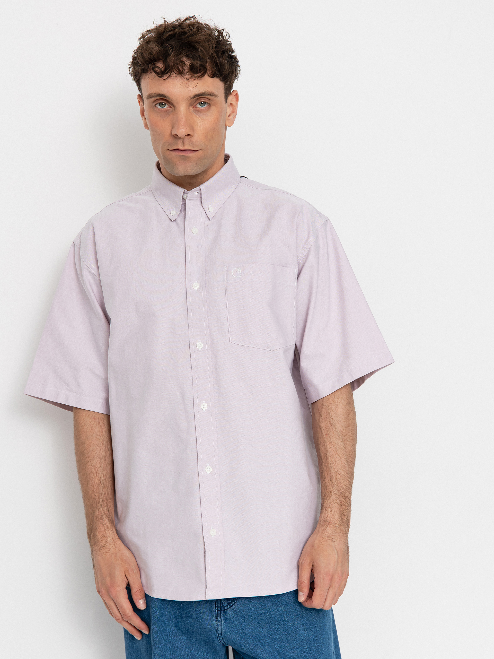 Košile Carhartt WIP Braxton (hortensia/wax)