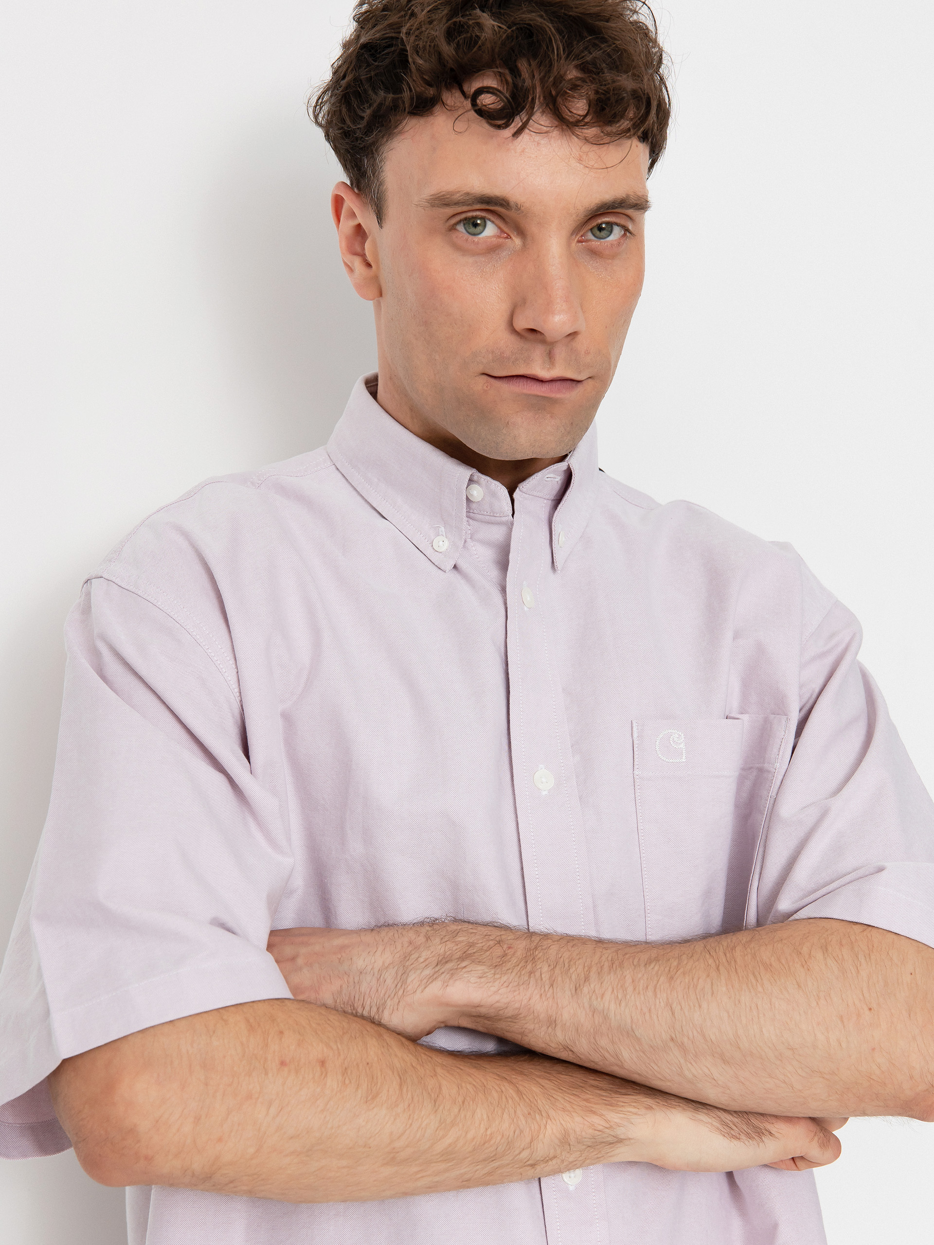 Košile Carhartt WIP Braxton (hortensia/wax)