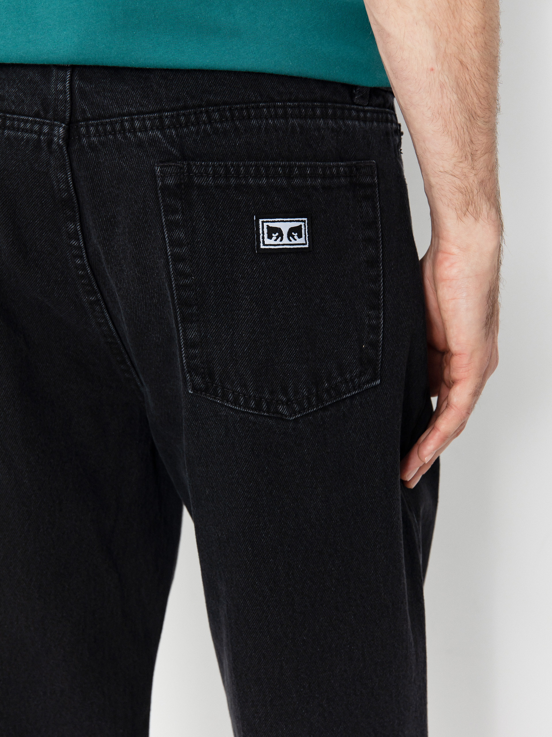 Kalhoty OBEY Hardwork Denim (faded black)