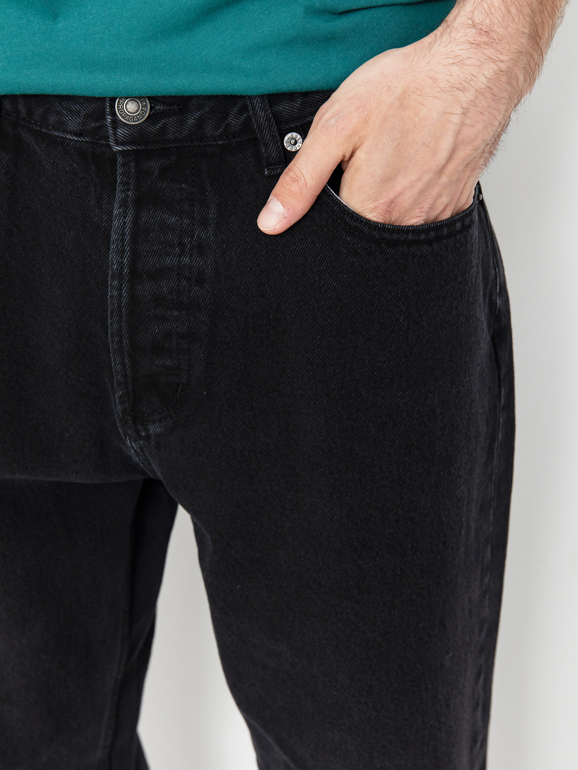 Kalhoty OBEY Hardwork Denim (faded black)