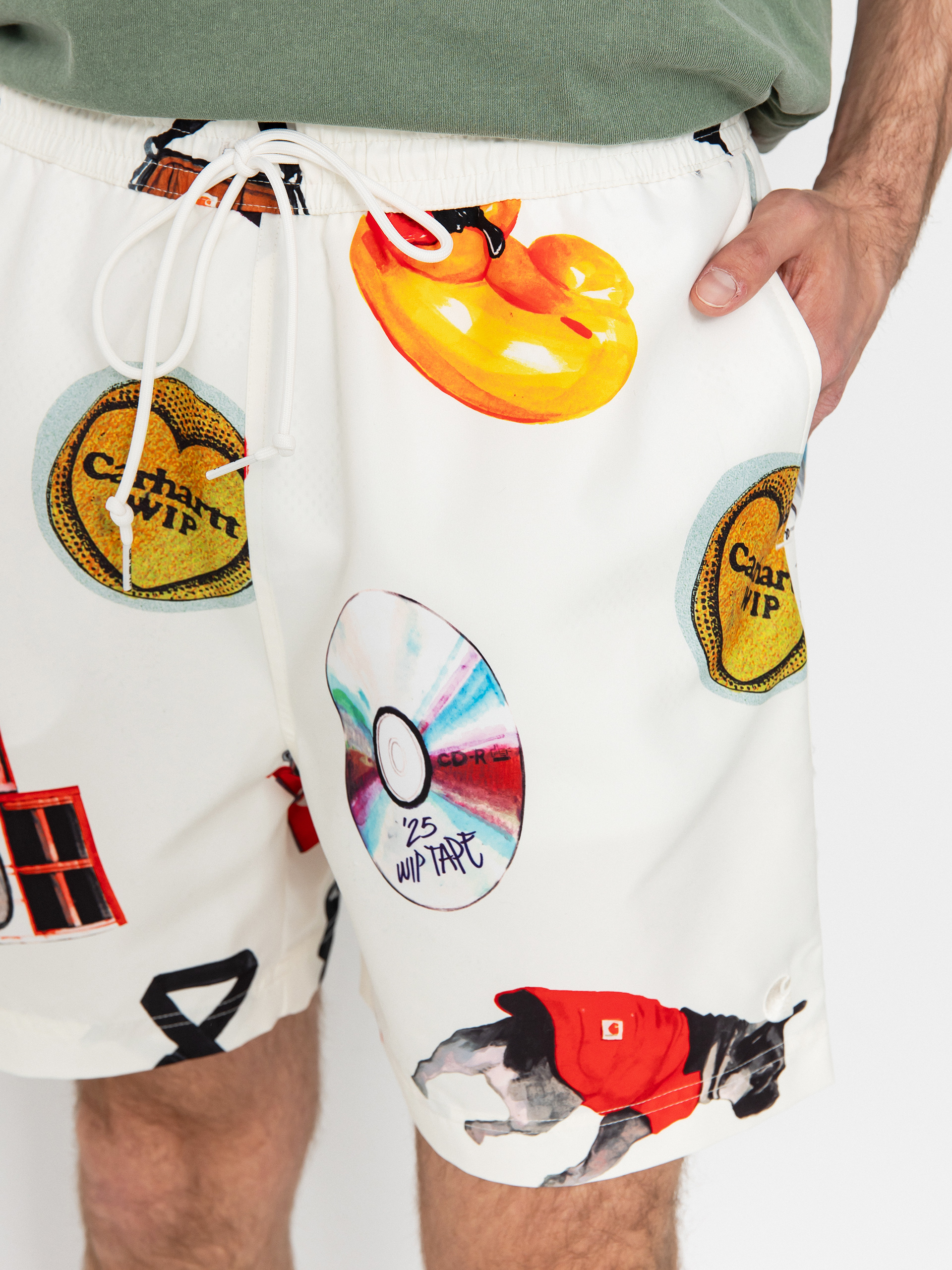 Kraťasy Carhartt WIP Chase Swim (jacob rochester print/wax)