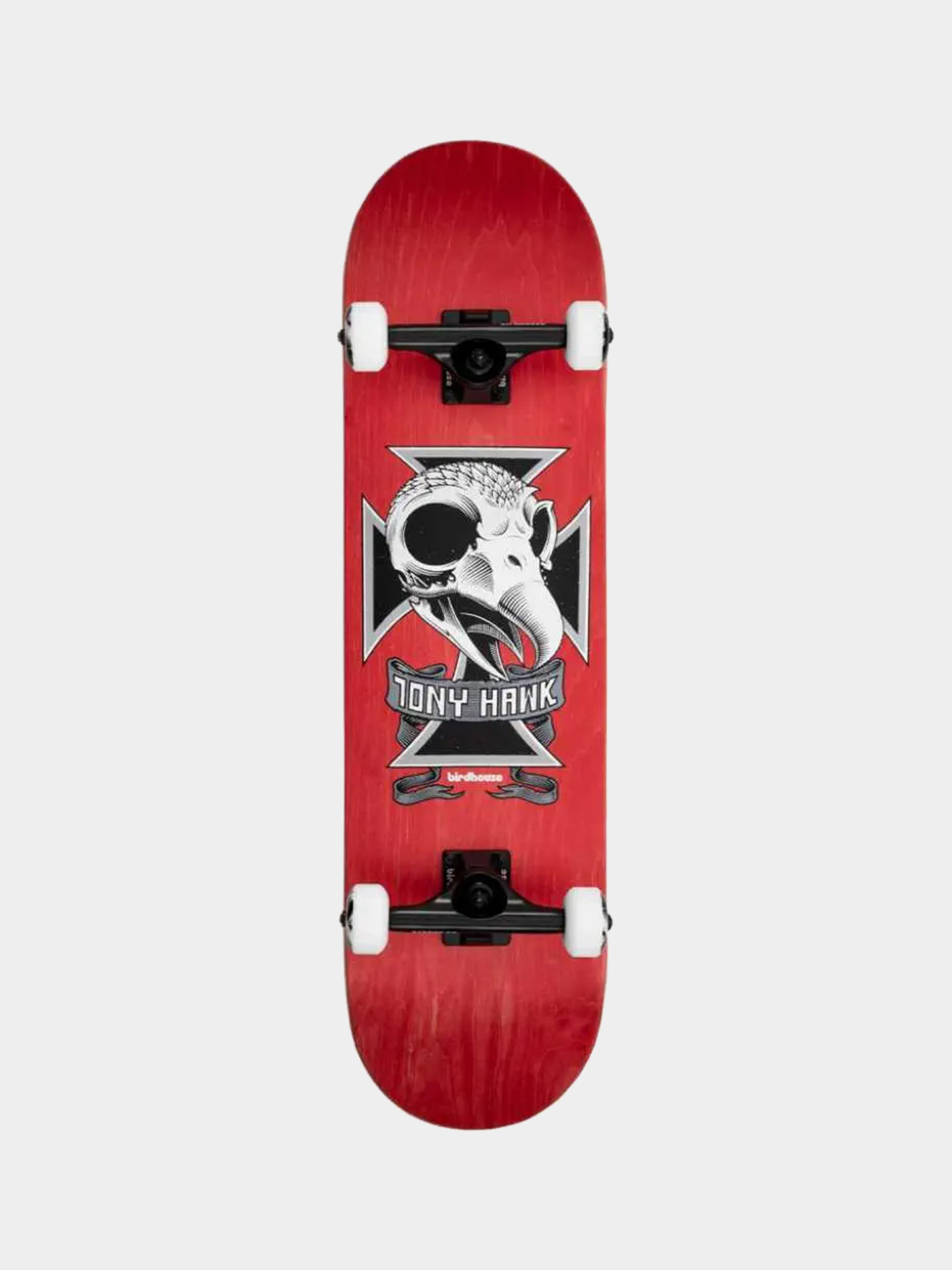 Skateboard Birdhouse Hawk Skull 2 (red)