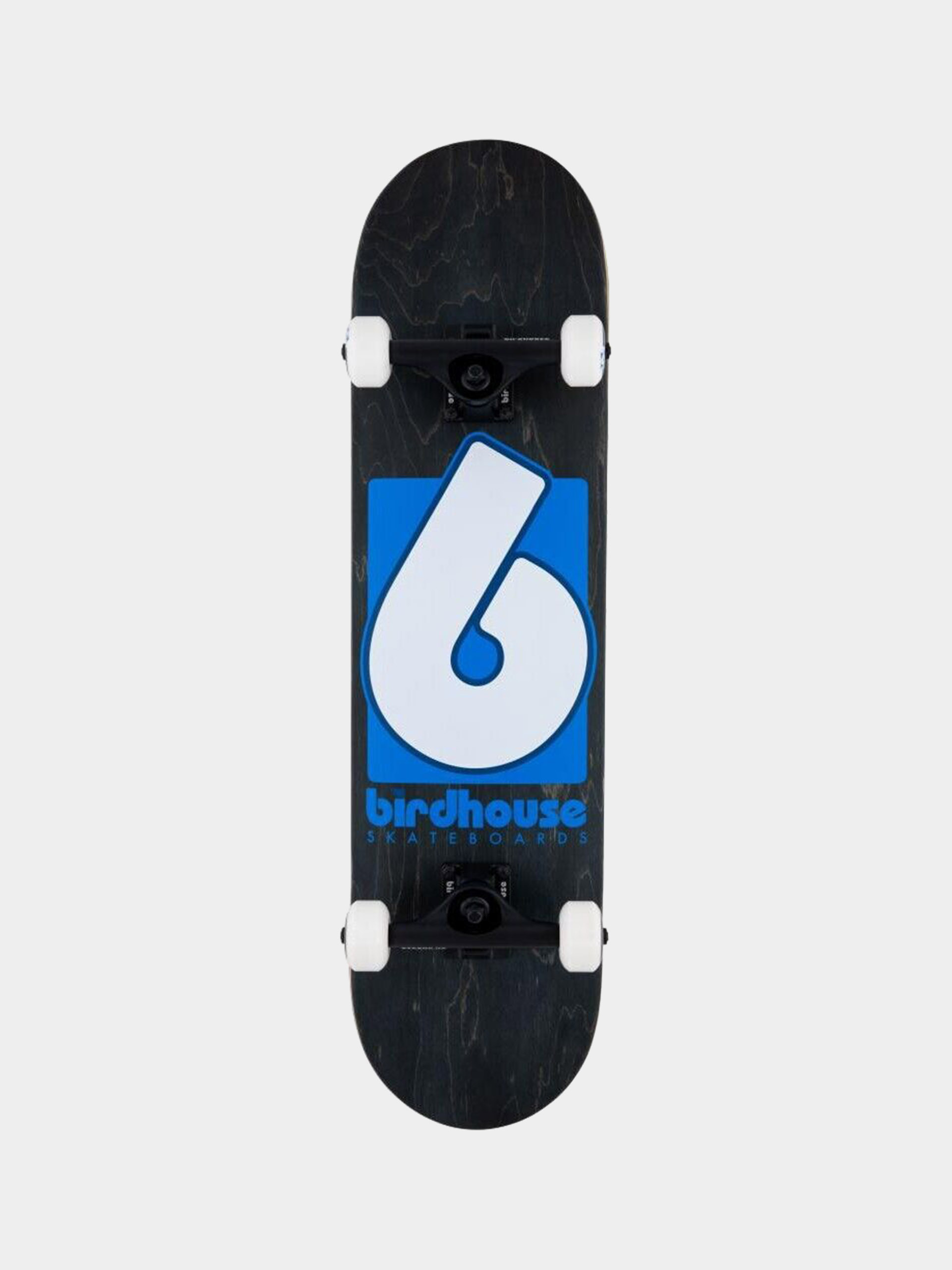 Skateboard Birdhouse B Logo (black/blue)