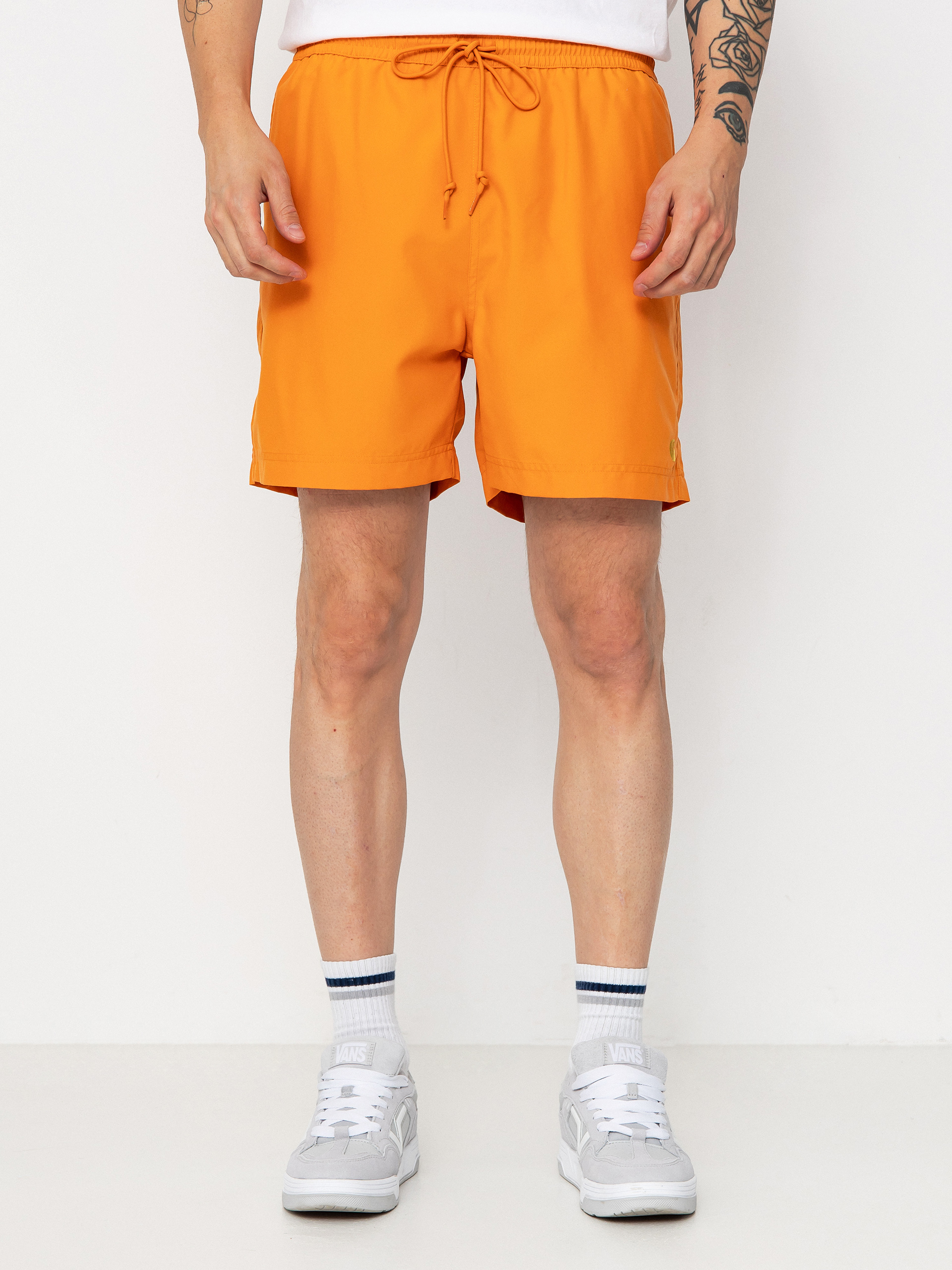 Kraťasy Carhartt WIP Chase Swim (pumpkin/gold)