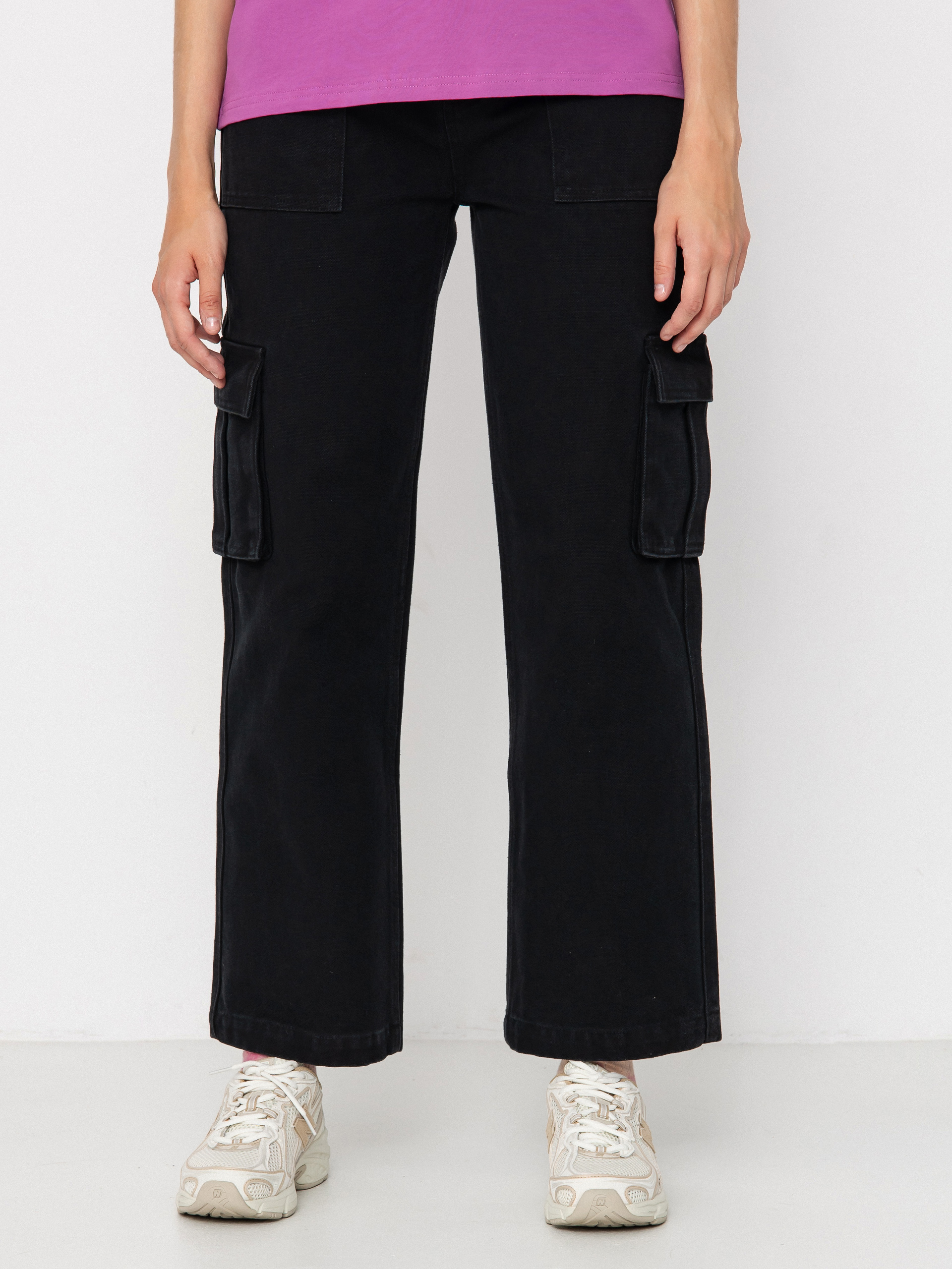 Kalhoty Santa Cruz Workers Cargo Wmn (black wash)