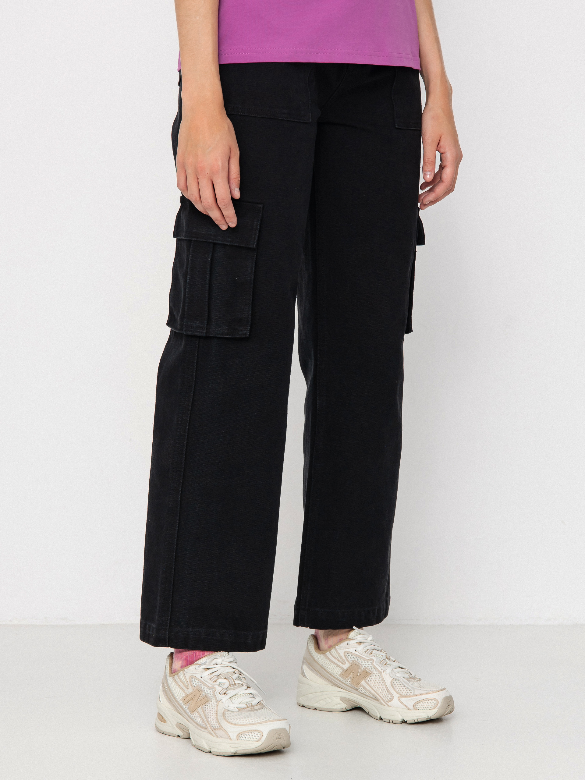 Kalhoty Santa Cruz Workers Cargo Wmn (black wash)