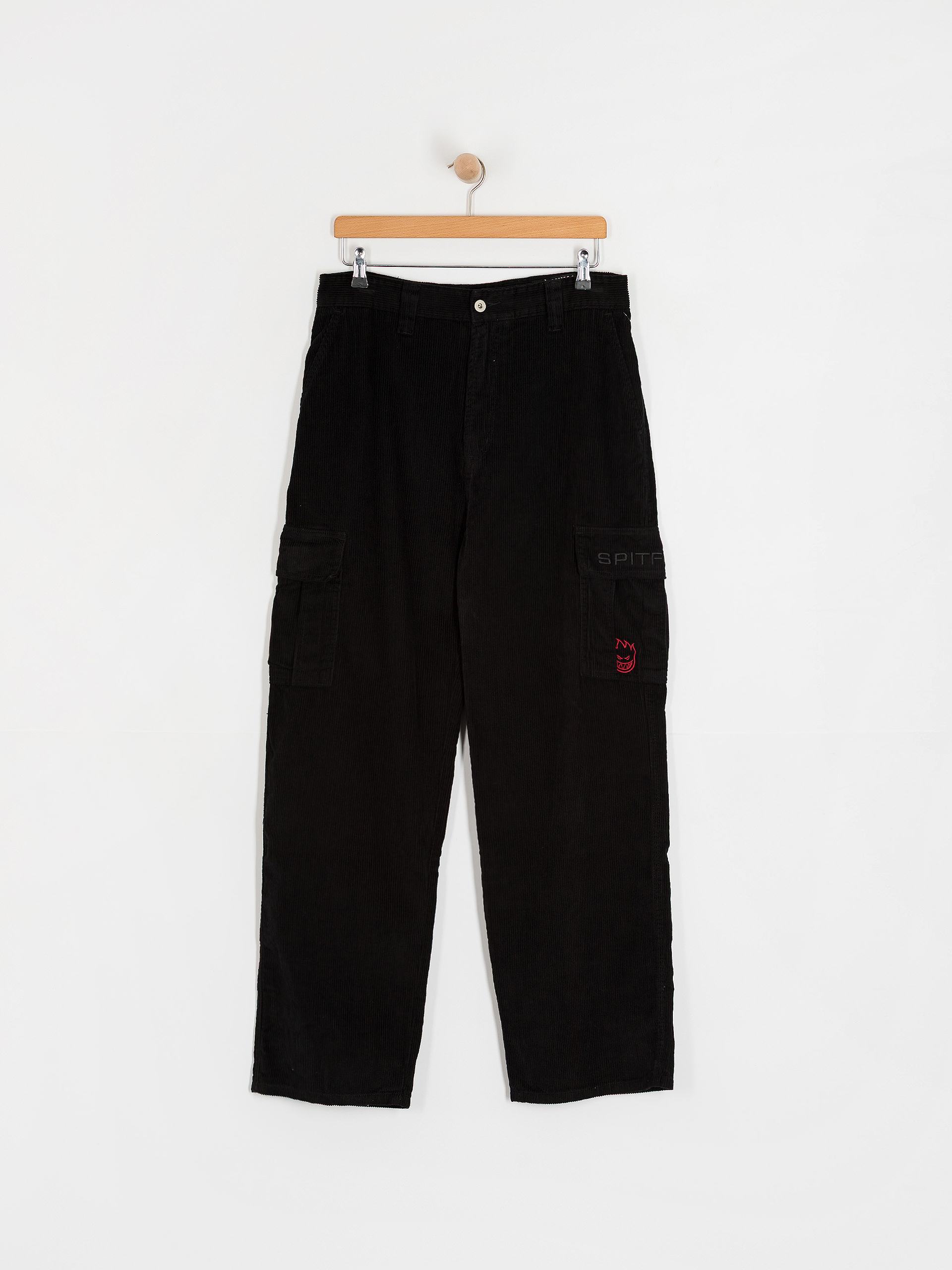 Kalhoty Spitfire Classic 87 Corduroy Cargo (black)