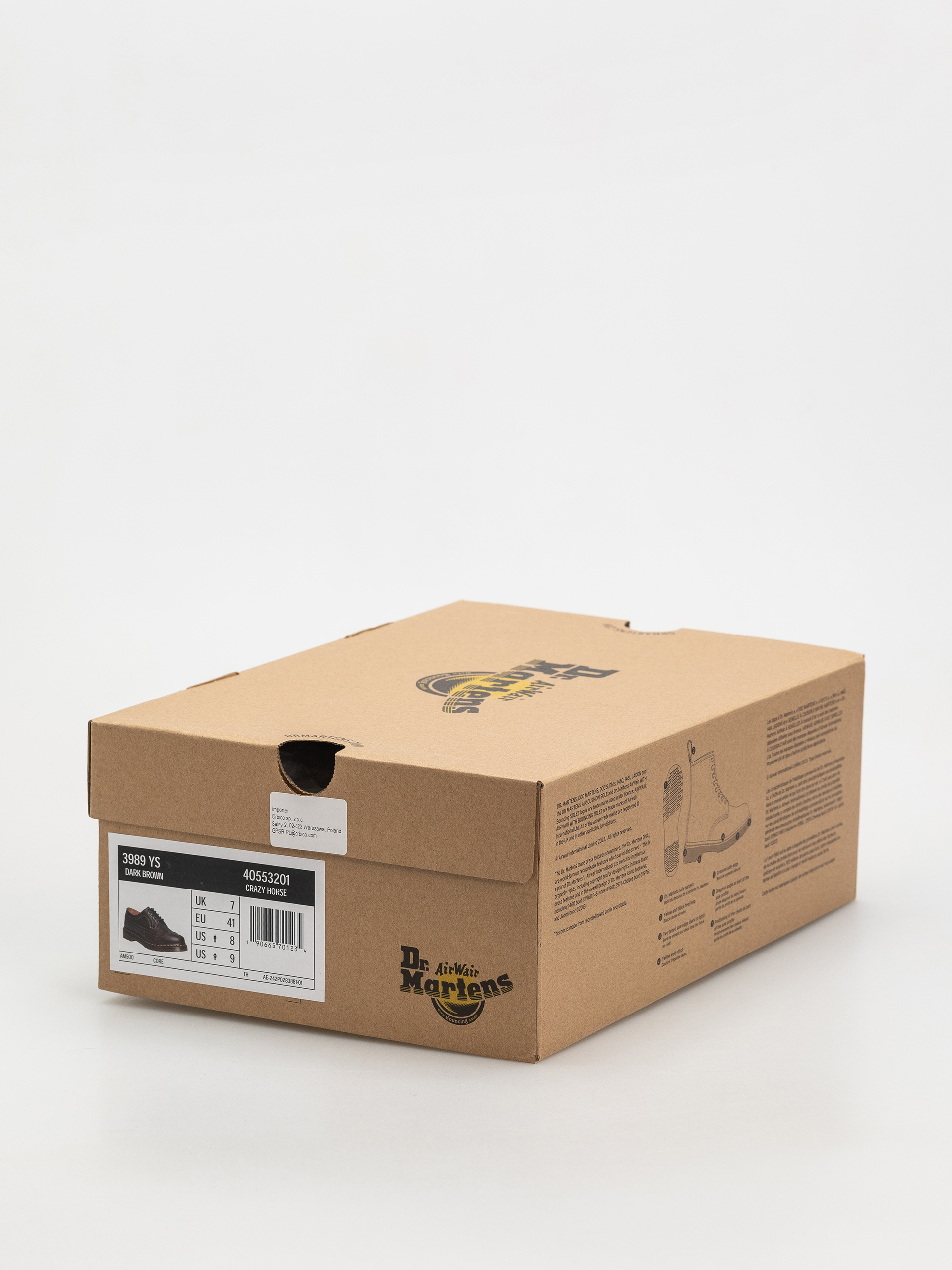 Boty Dr. Martens 3989 YS (dark brown crazy horse)