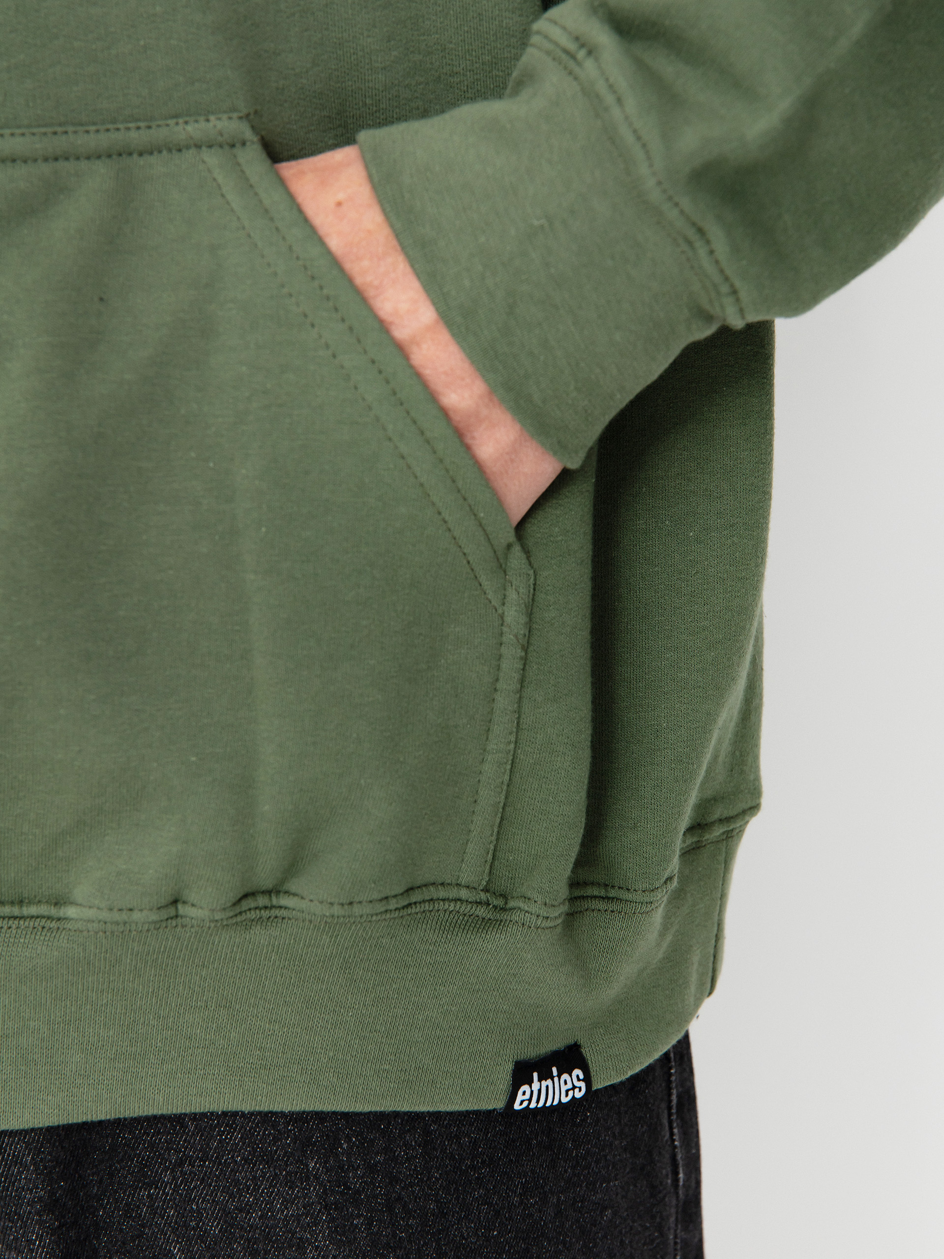 Mikina s kapucí Etnies Classic Icon HD (olive)