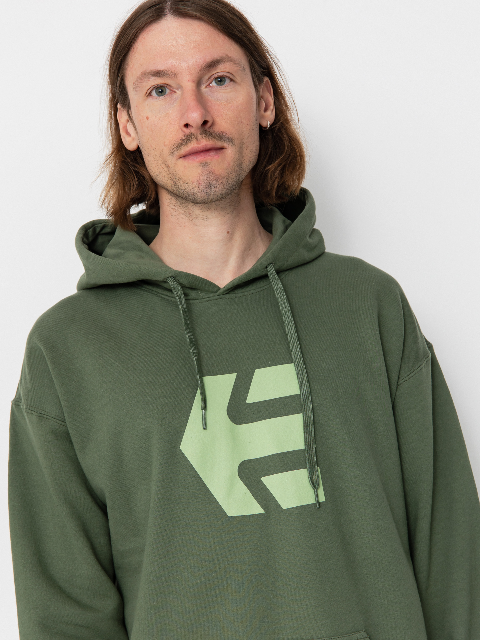 Mikina s kapucí Etnies Classic Icon HD (olive)