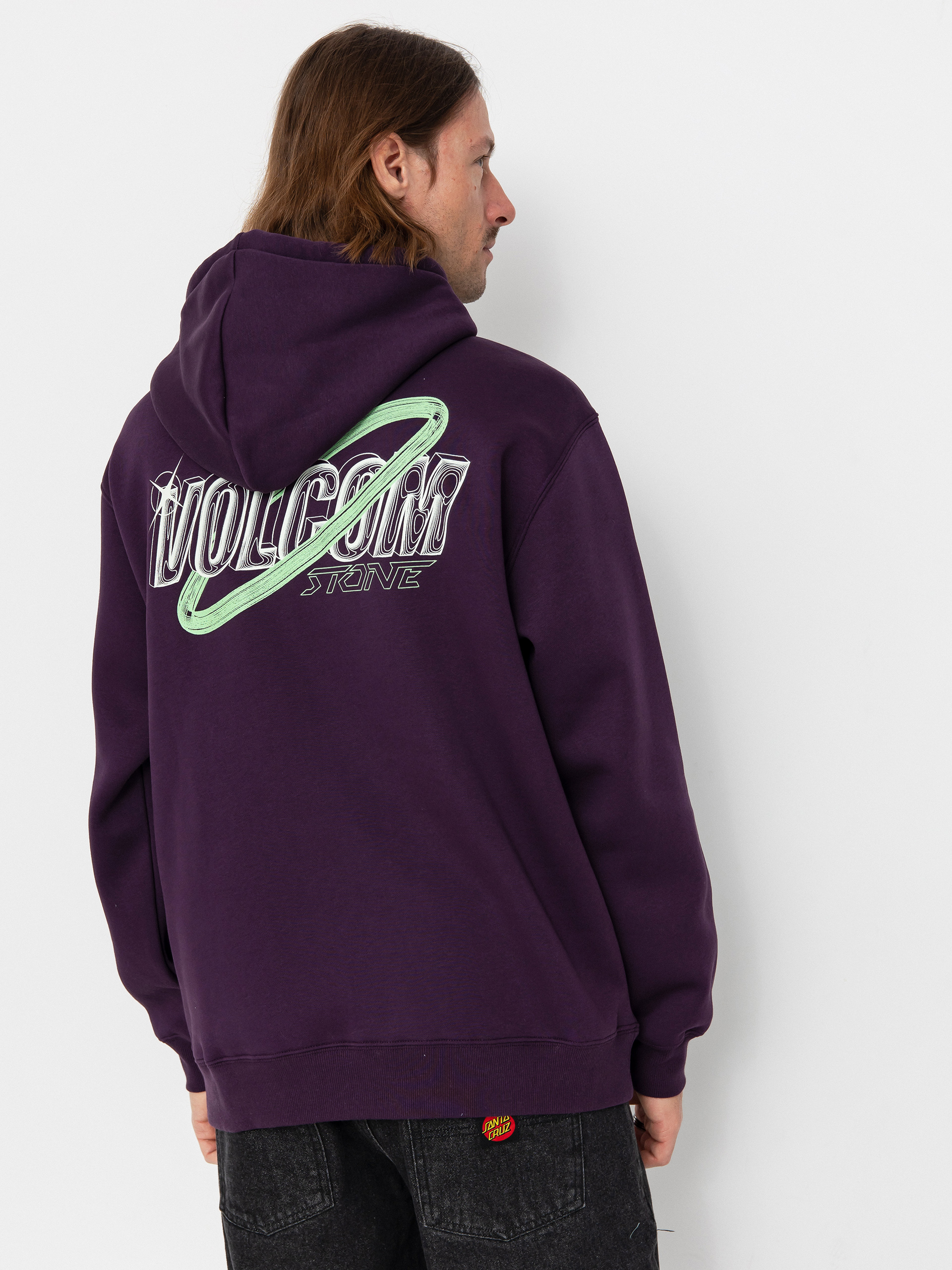 Mikina s kapucí Volcom Noder HD (grape royale)