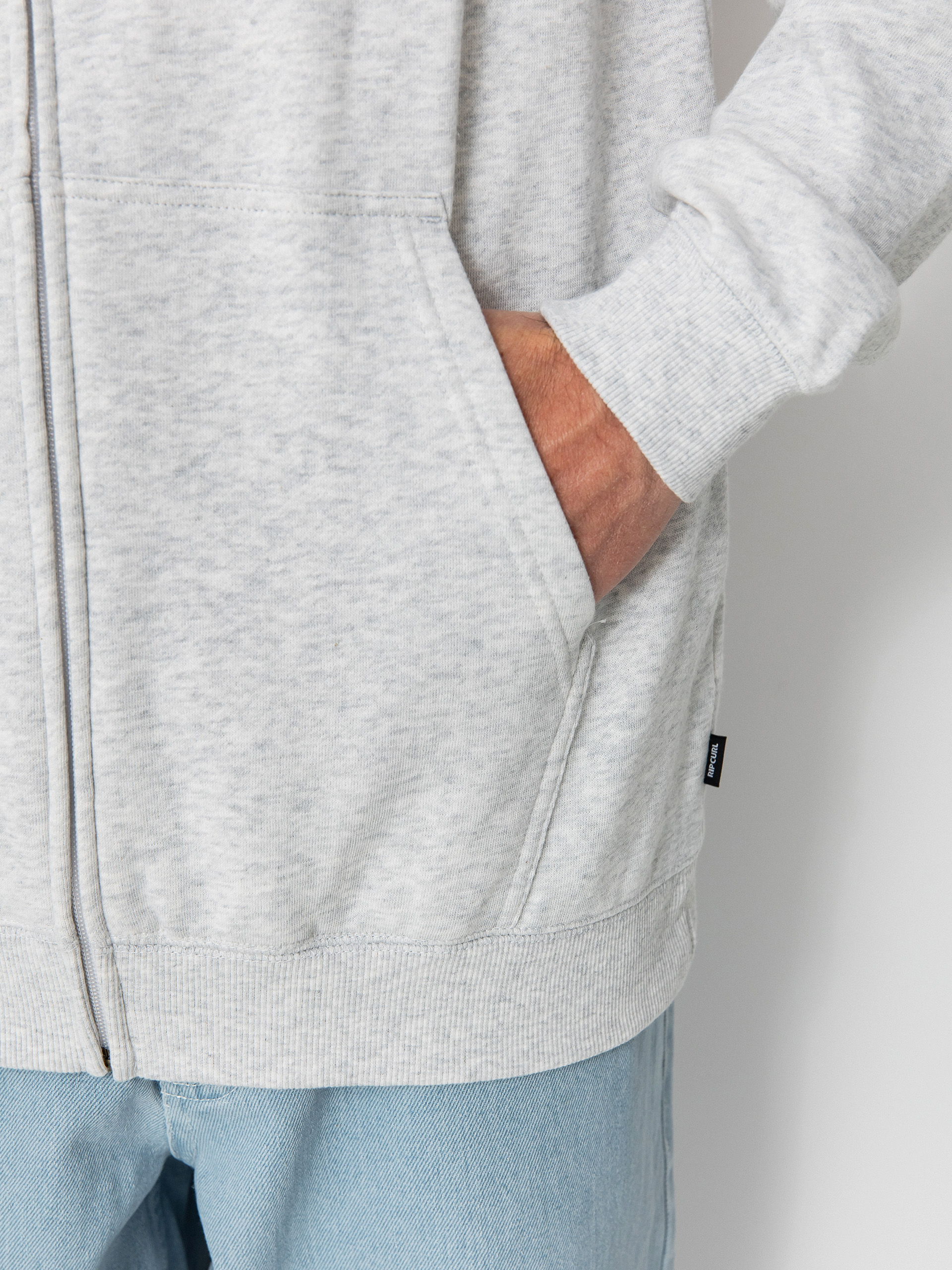 Mikina s kapucí Rip Curl Wettie Passage Icon ZHD (grey heather)