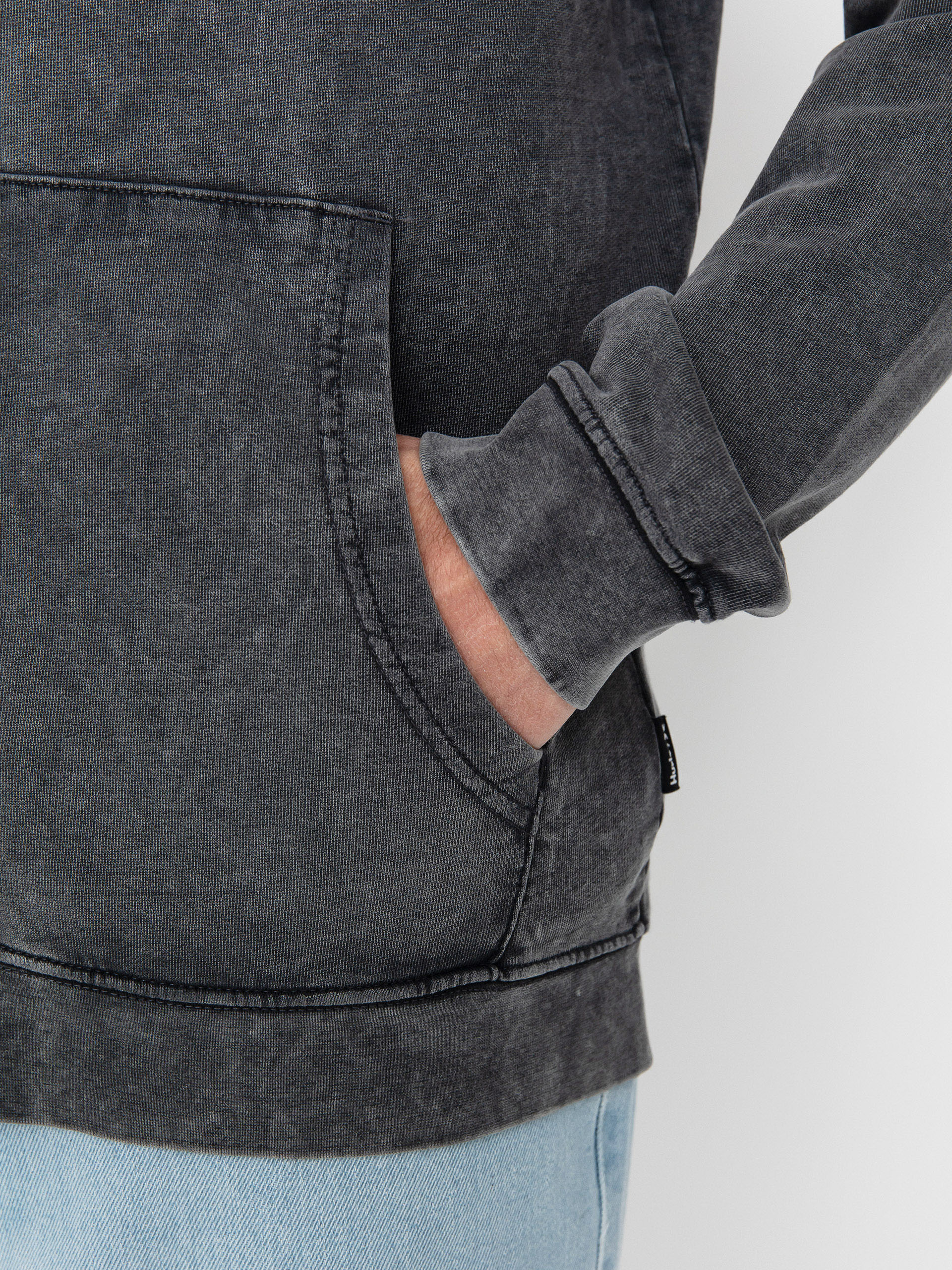 Mikina s kapucí Hurley Sider ZHD (dark stone grey)